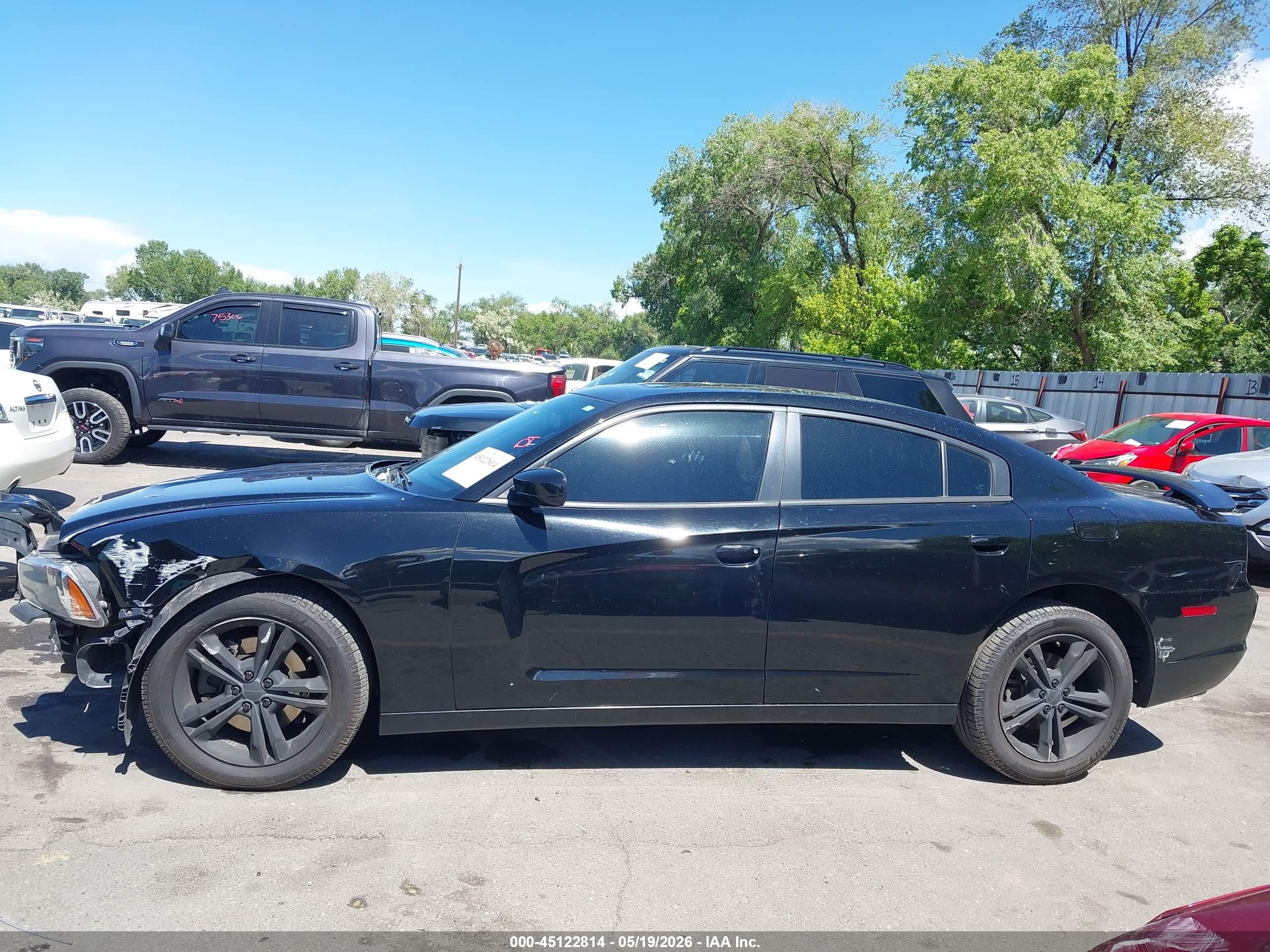 2013 Dodge Charger Sxt Plus Black vin: 2C3CDXJG0DH595007