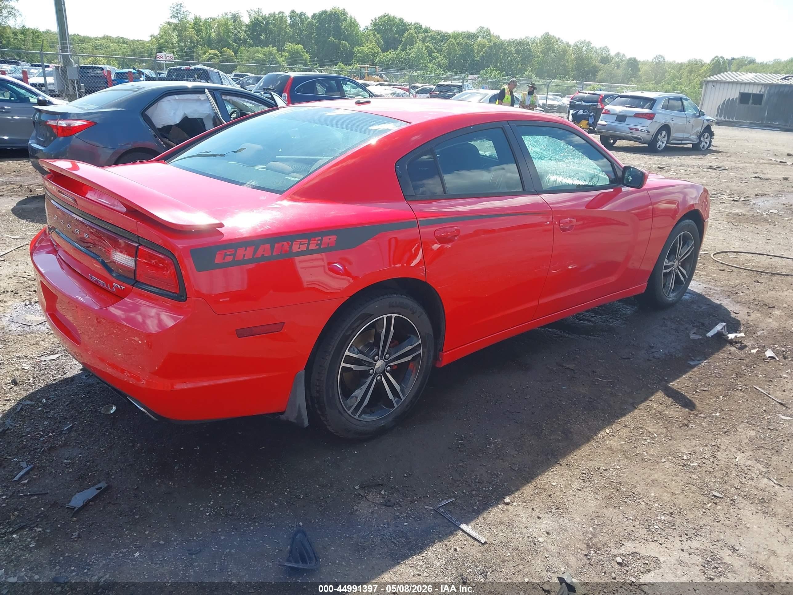 2014 Dodge Charger Sxt Red vin: 2C3CDXJG0EH135671