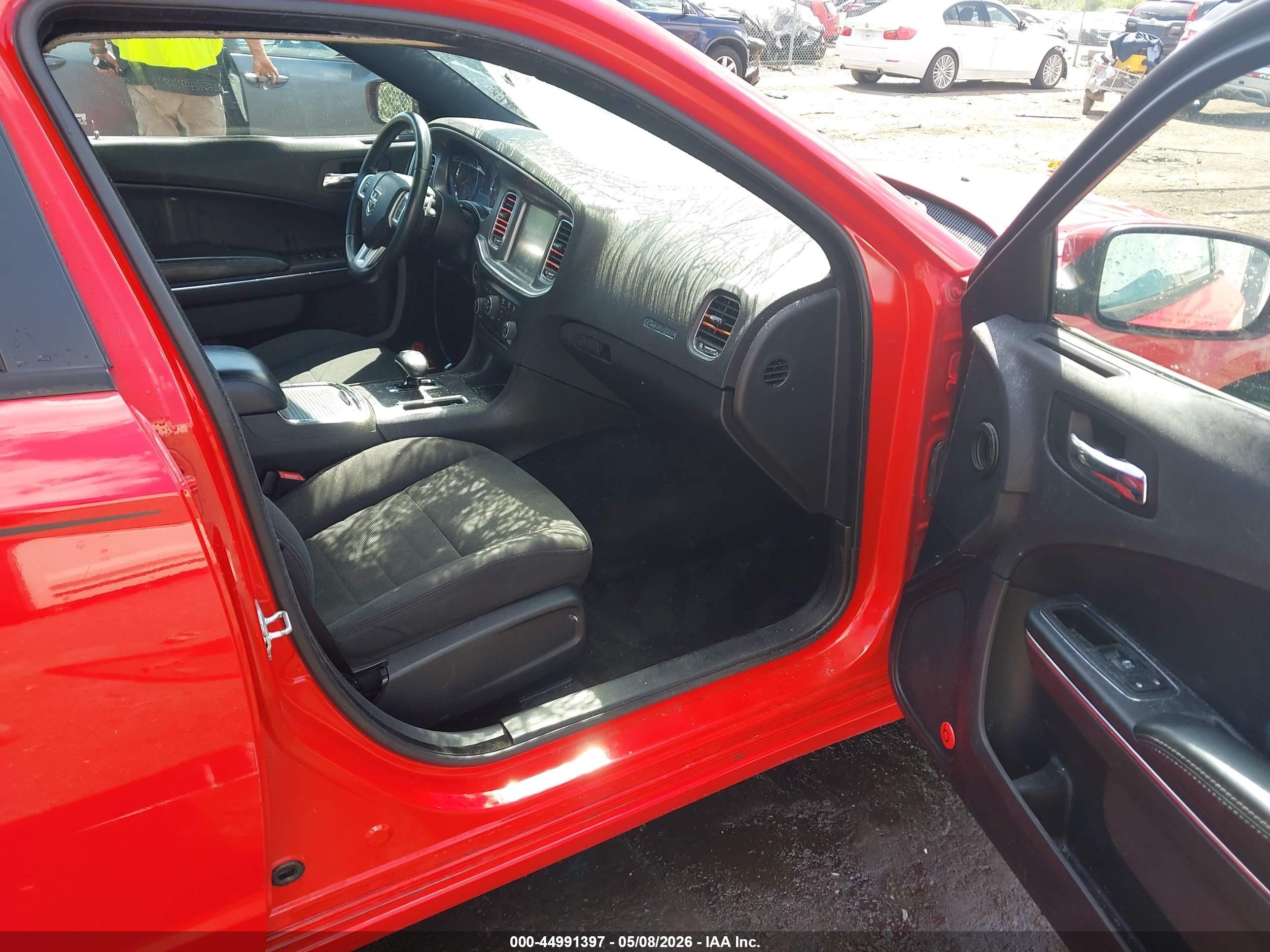 2014 Dodge Charger Sxt Red vin: 2C3CDXJG0EH135671
