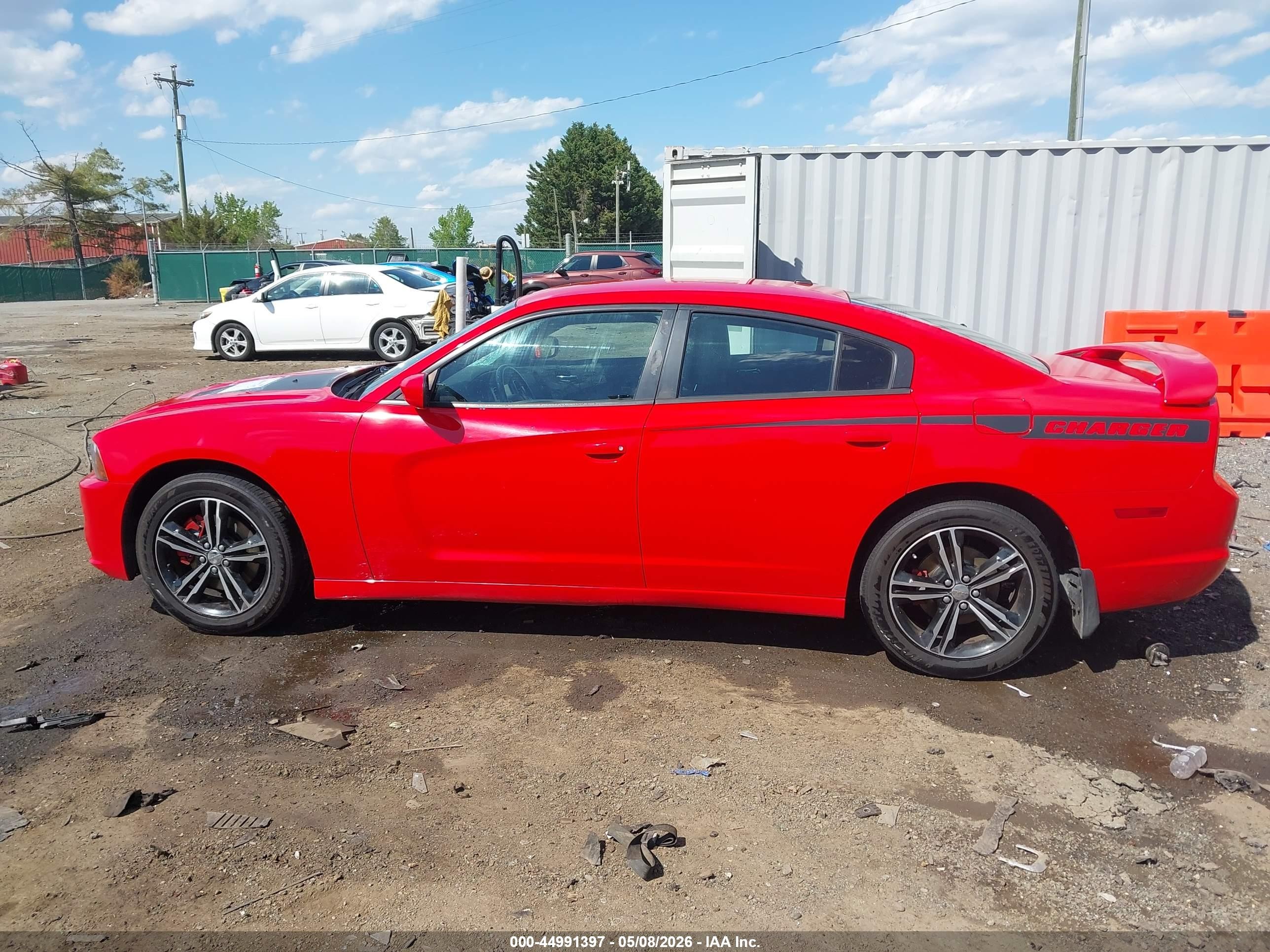 2014 Dodge Charger Sxt Red vin: 2C3CDXJG0EH135671