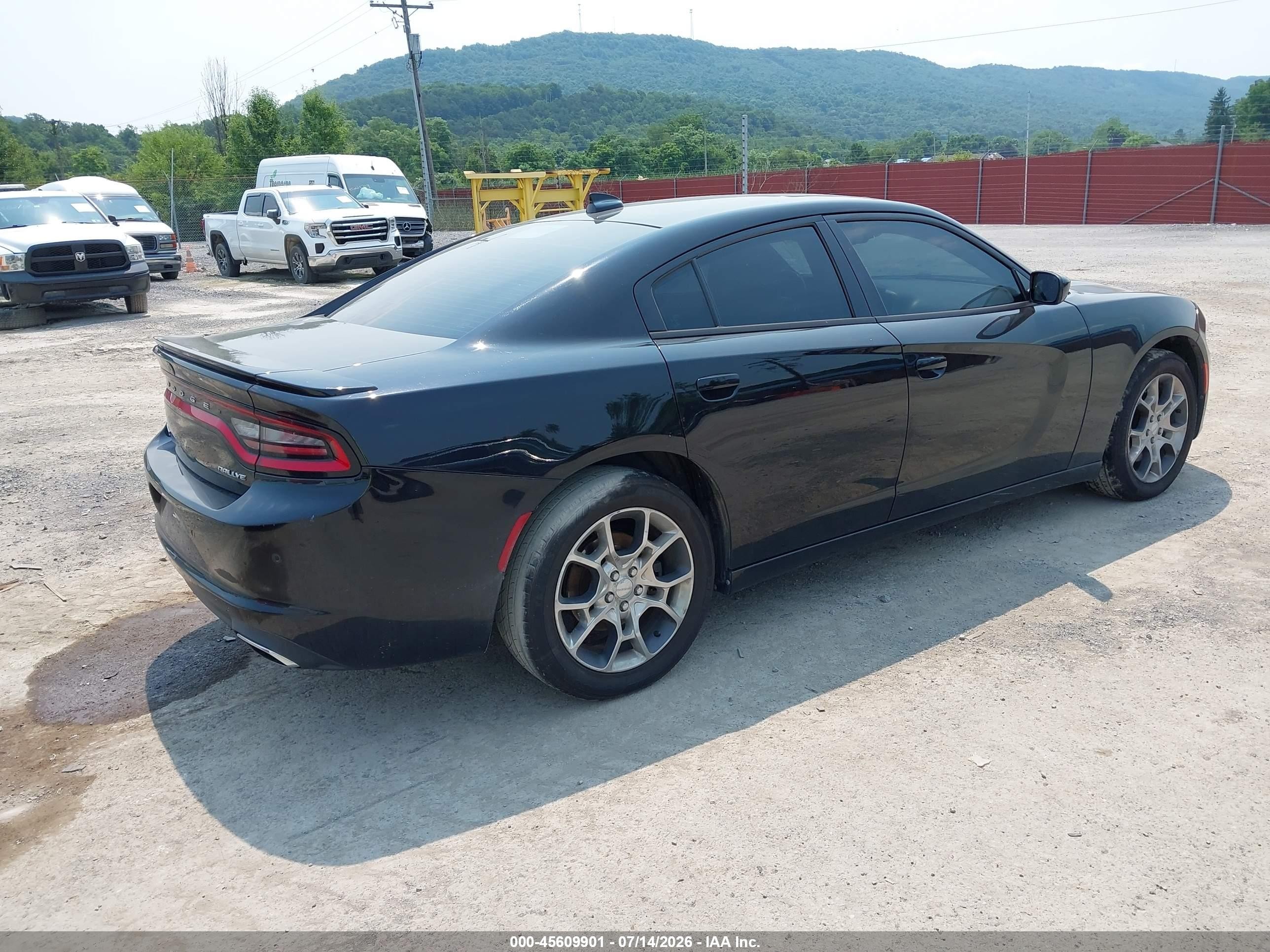 2015 Dodge Charger Sxt Black vin: 2C3CDXJG0FH746351