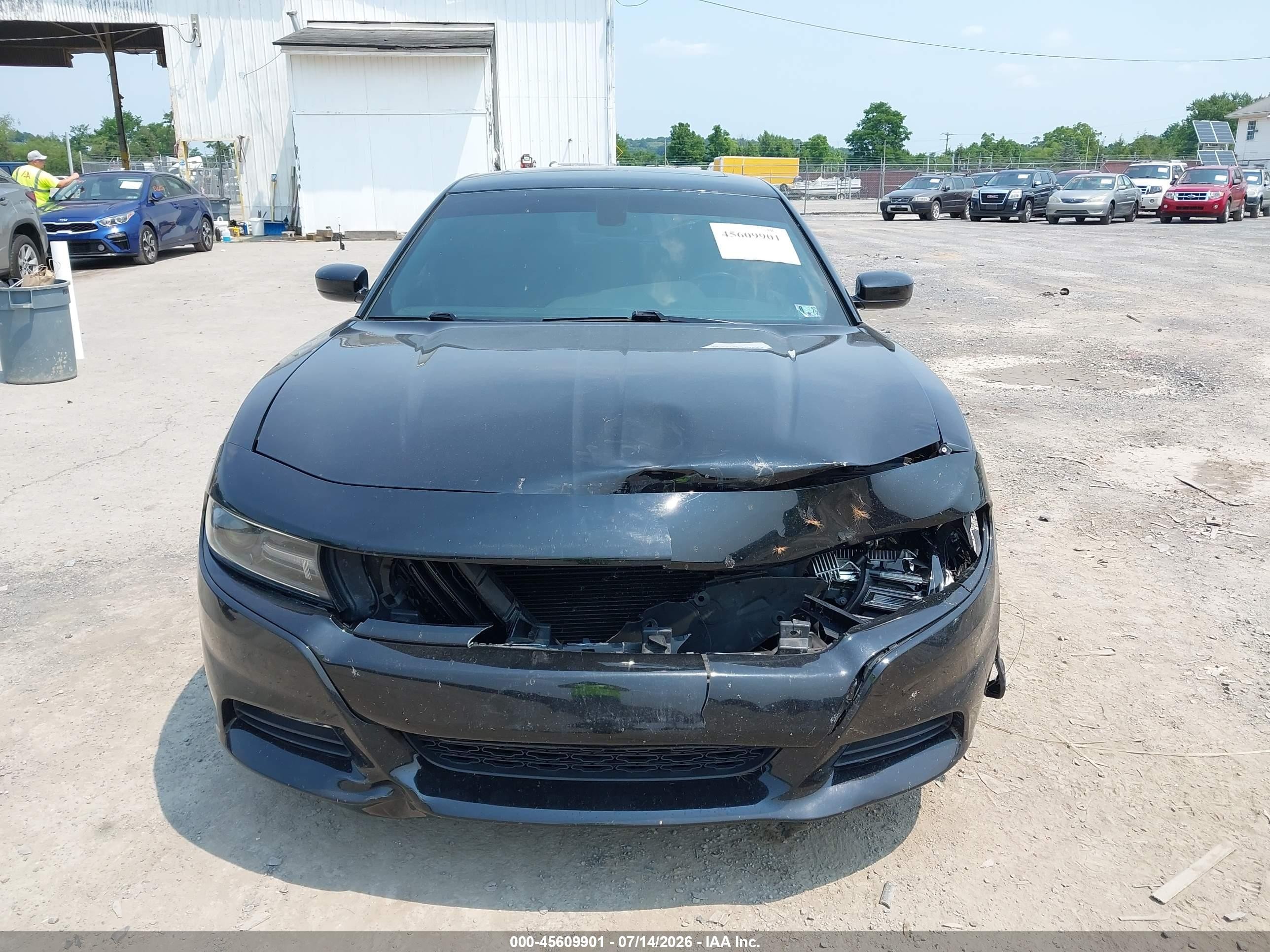 2015 Dodge Charger Sxt Black vin: 2C3CDXJG0FH746351