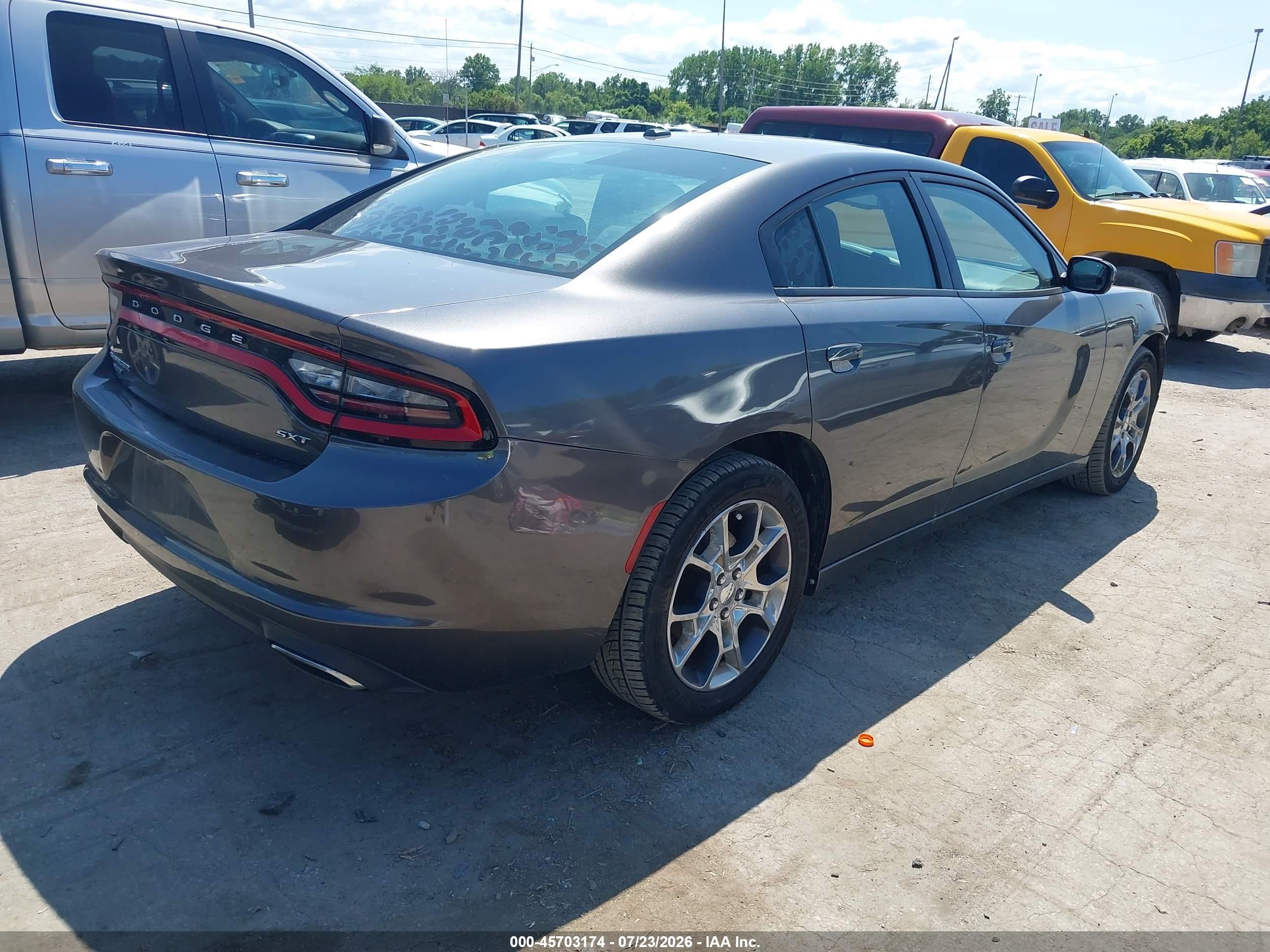 2015 Dodge Charger Sxt Gray vin: 2C3CDXJG0FH817712