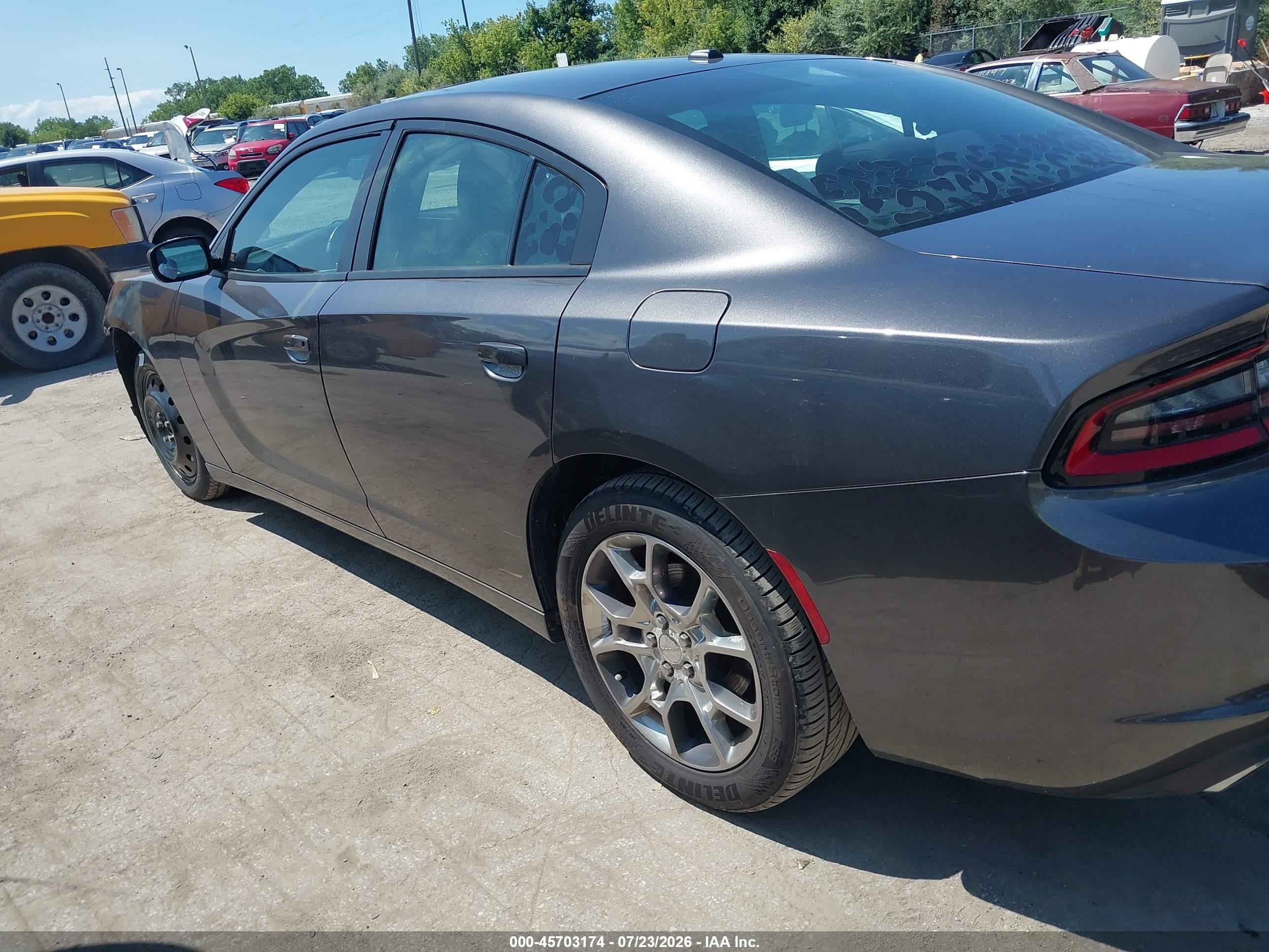 2015 Dodge Charger Sxt Gray vin: 2C3CDXJG0FH817712
