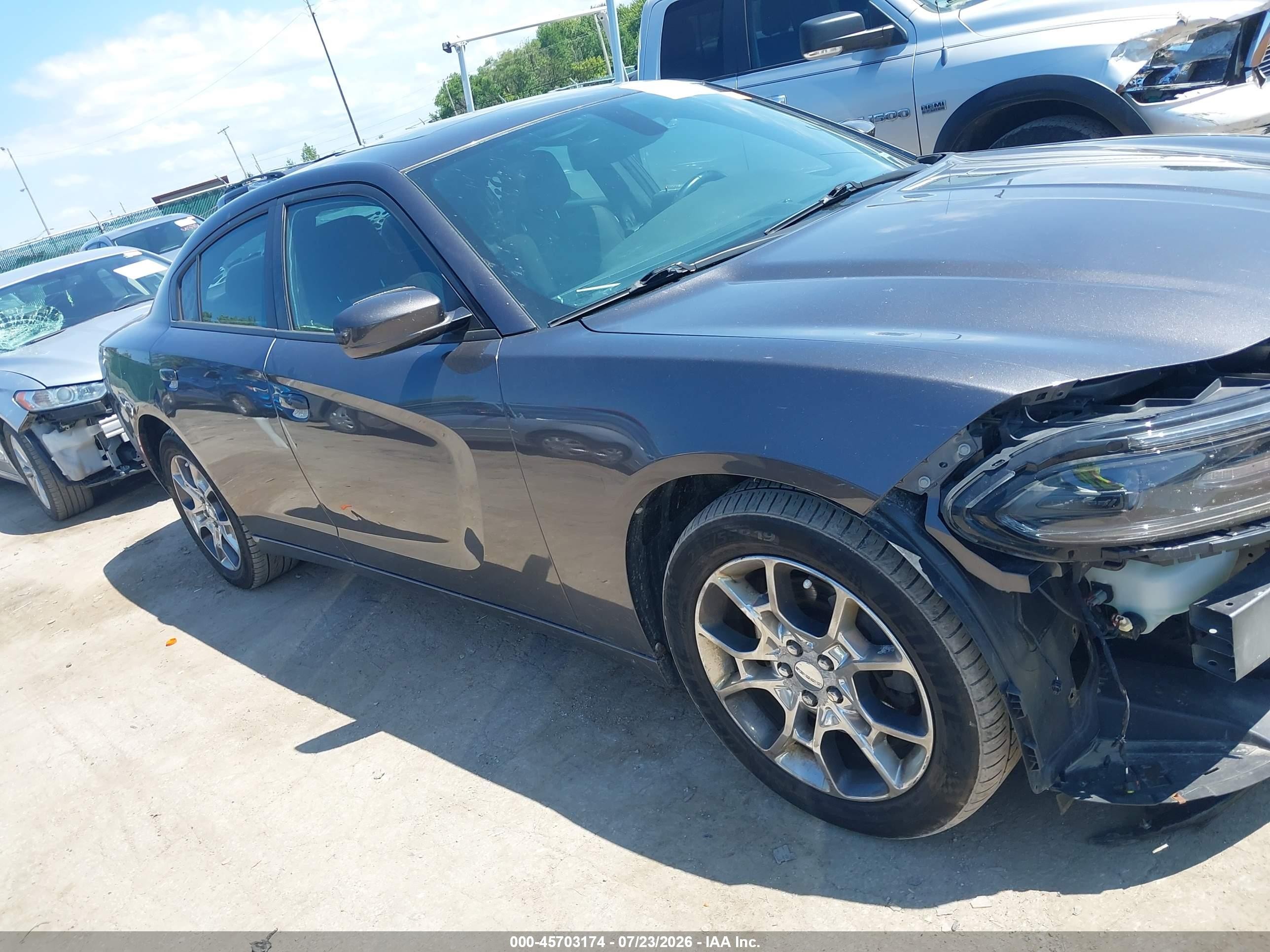 2015 Dodge Charger Sxt Gray vin: 2C3CDXJG0FH817712