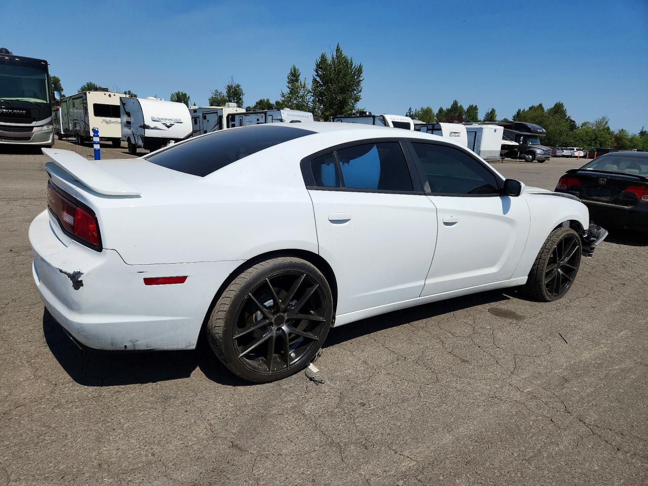 2012 Dodge Charger Sxt White vin: 2C3CDXJG1CH290758