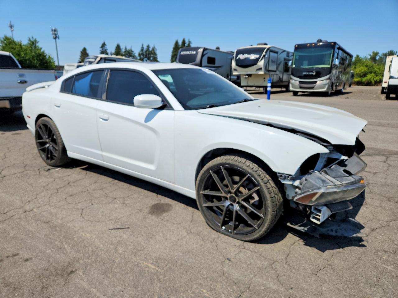 2012 Dodge Charger Sxt White vin: 2C3CDXJG1CH290758