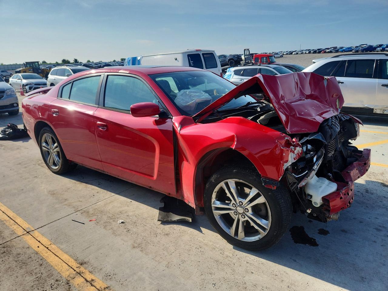 2013 Dodge Charger Sxt Red vin: 2C3CDXJG1DH545748