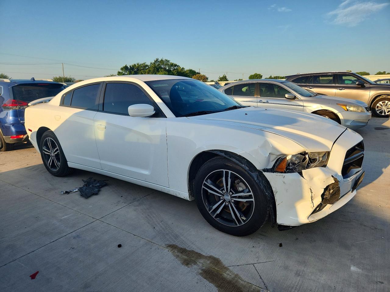 2013 Dodge Charger Sxt White vin: 2C3CDXJG1DH687338