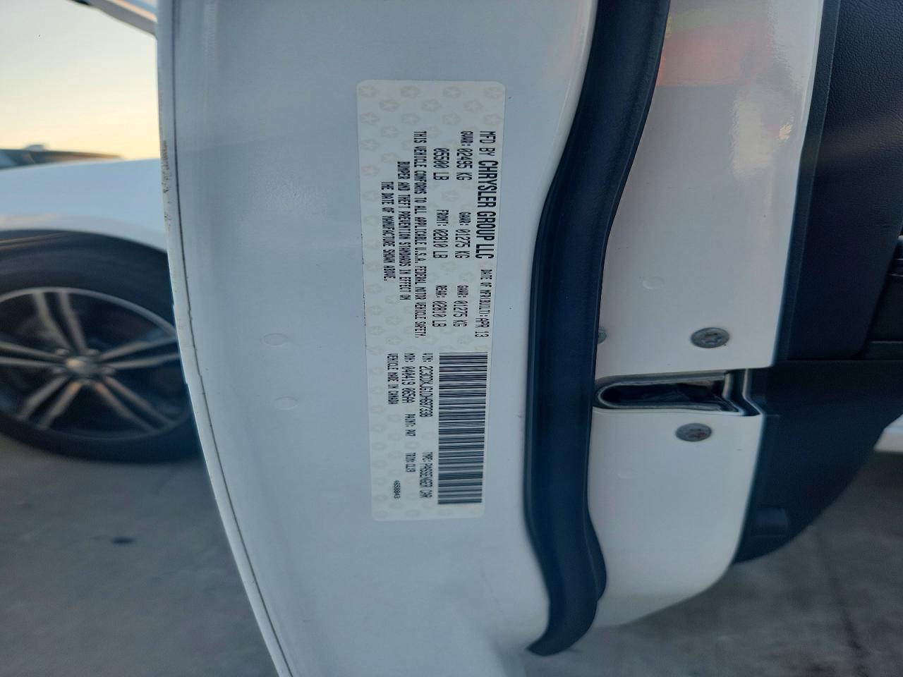 2013 Dodge Charger Sxt White vin: 2C3CDXJG1DH687338