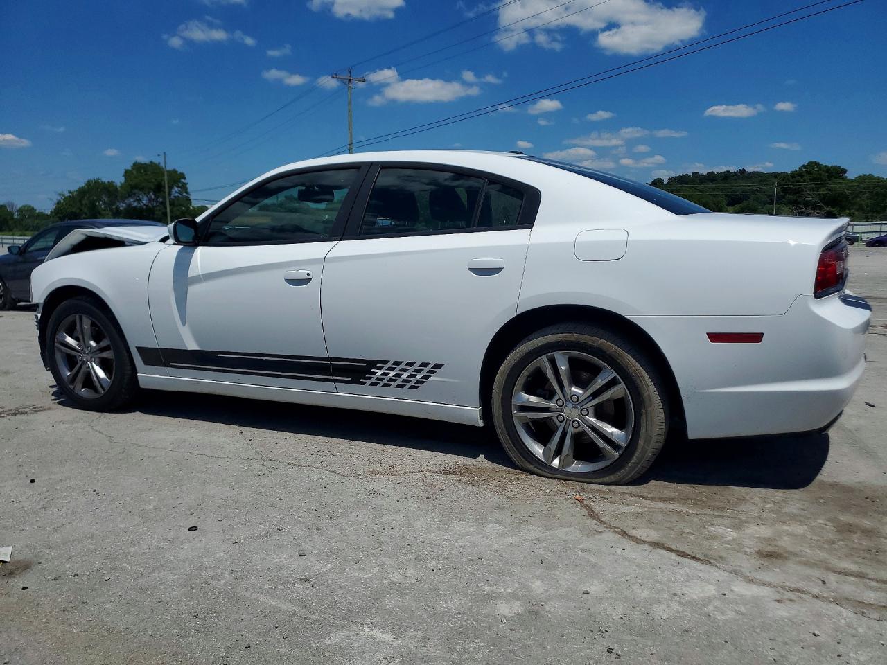 2013 Dodge Charger Sxt White vin: 2C3CDXJG1DH711573