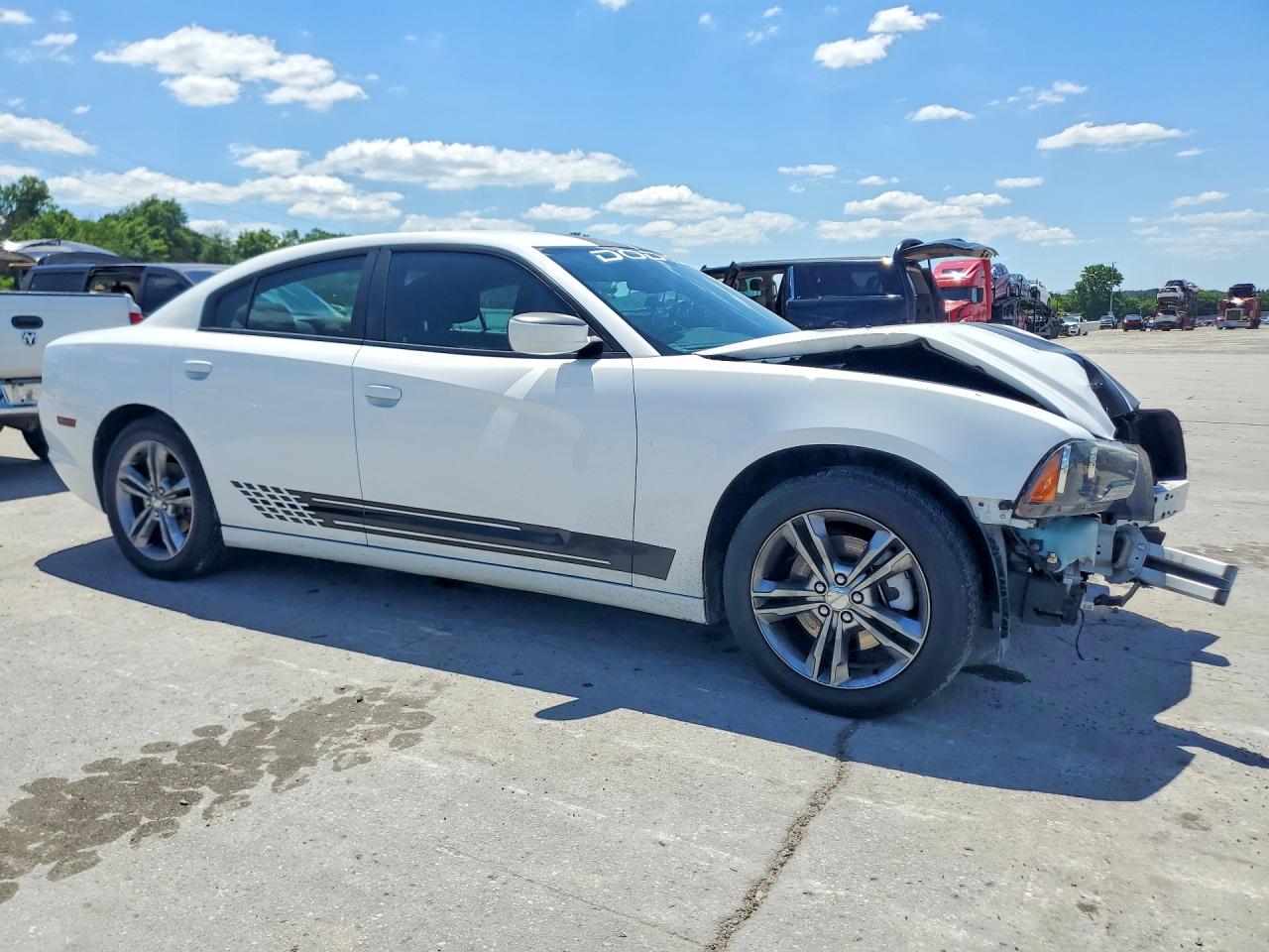 2013 Dodge Charger Sxt White vin: 2C3CDXJG1DH711573