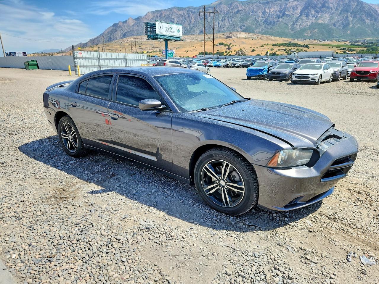 2014 Dodge Charger Sxt Gray vin: 2C3CDXJG1EH255057