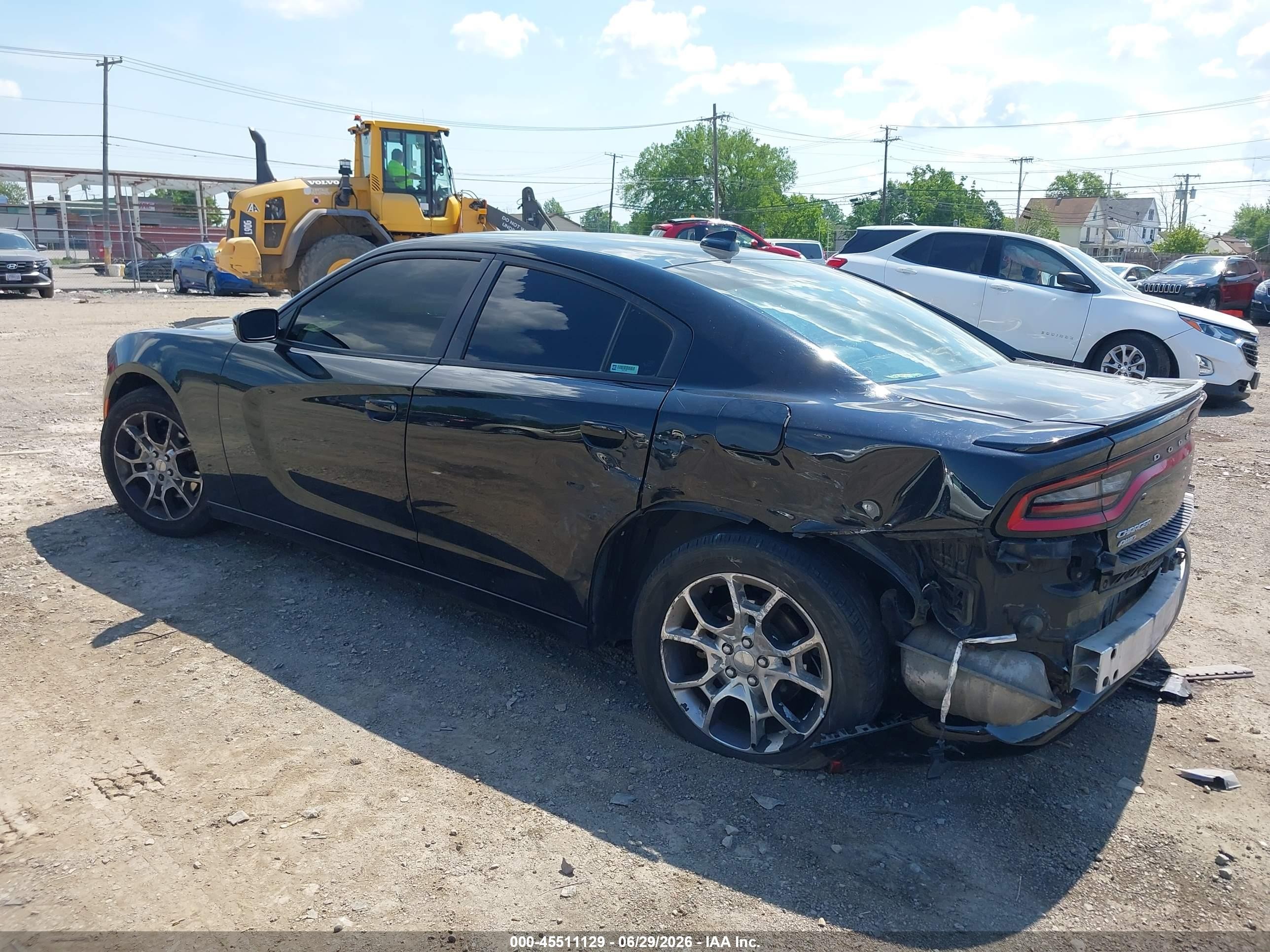2015 Dodge Charger Sxt Black vin: 2C3CDXJG1FH848631