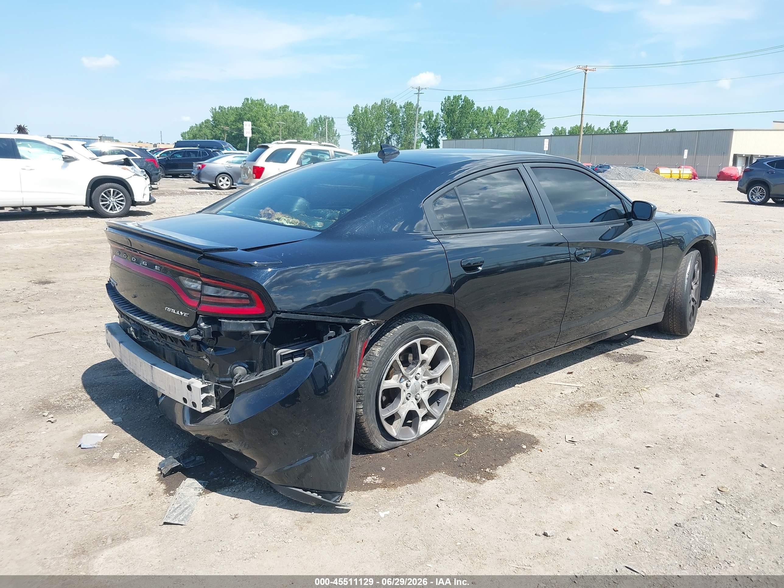 2015 Dodge Charger Sxt Black vin: 2C3CDXJG1FH848631