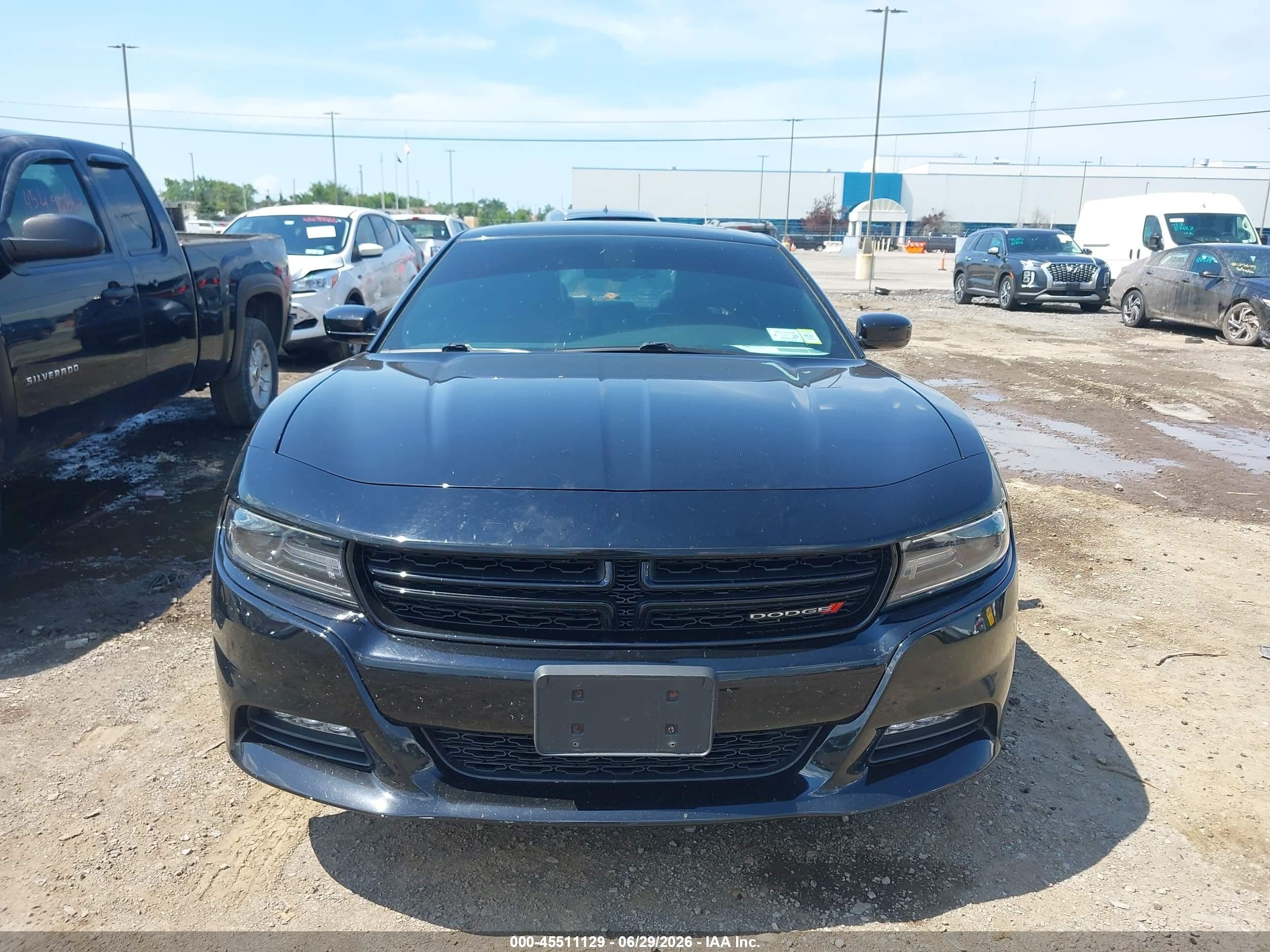 2015 Dodge Charger Sxt Black vin: 2C3CDXJG1FH848631