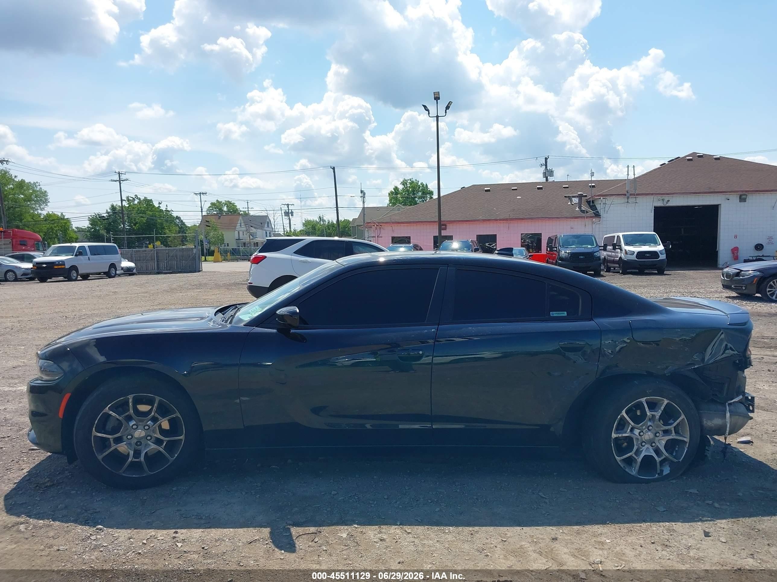 2015 Dodge Charger Sxt Black vin: 2C3CDXJG1FH848631