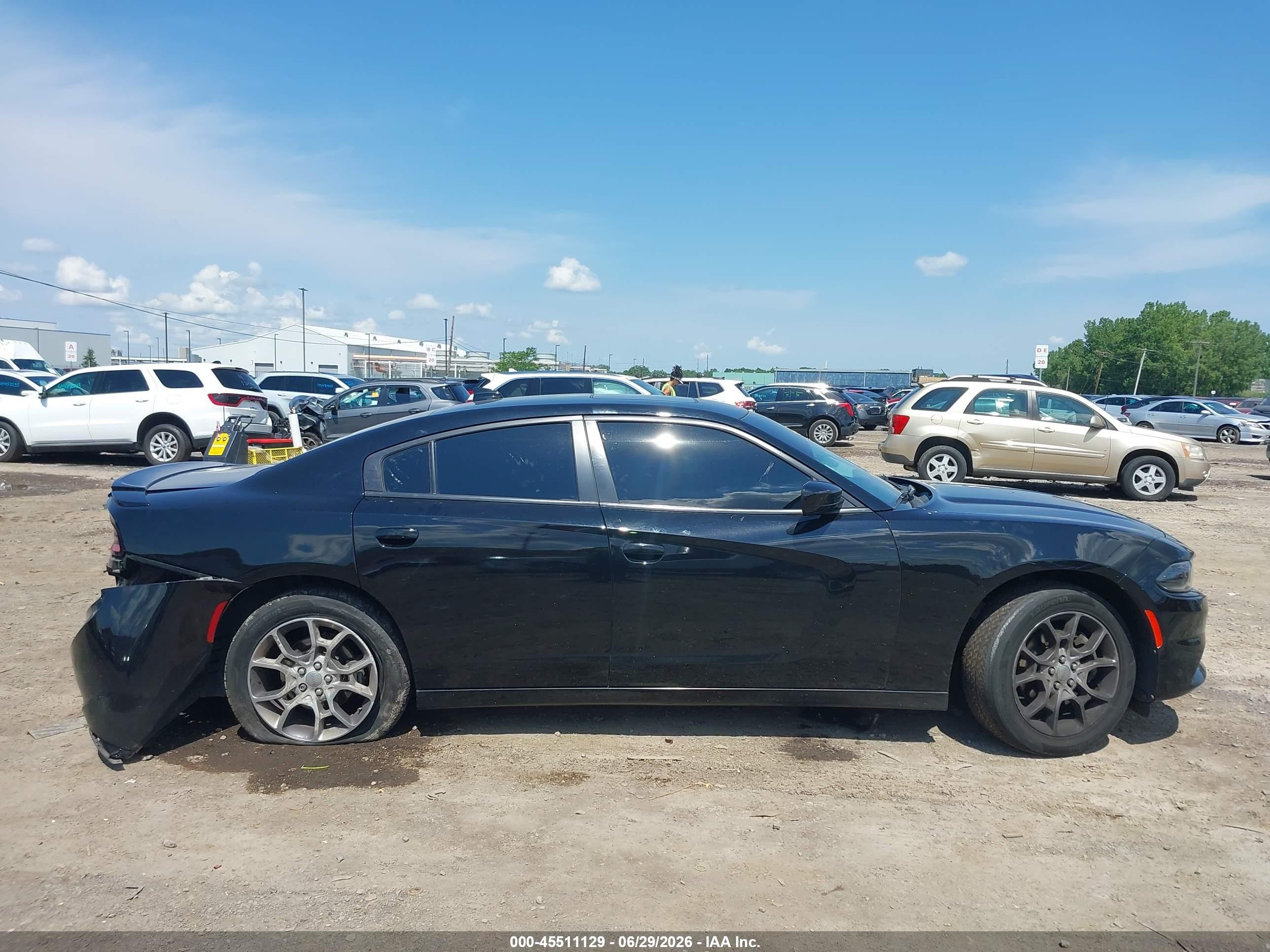 2015 Dodge Charger Sxt Black vin: 2C3CDXJG1FH848631