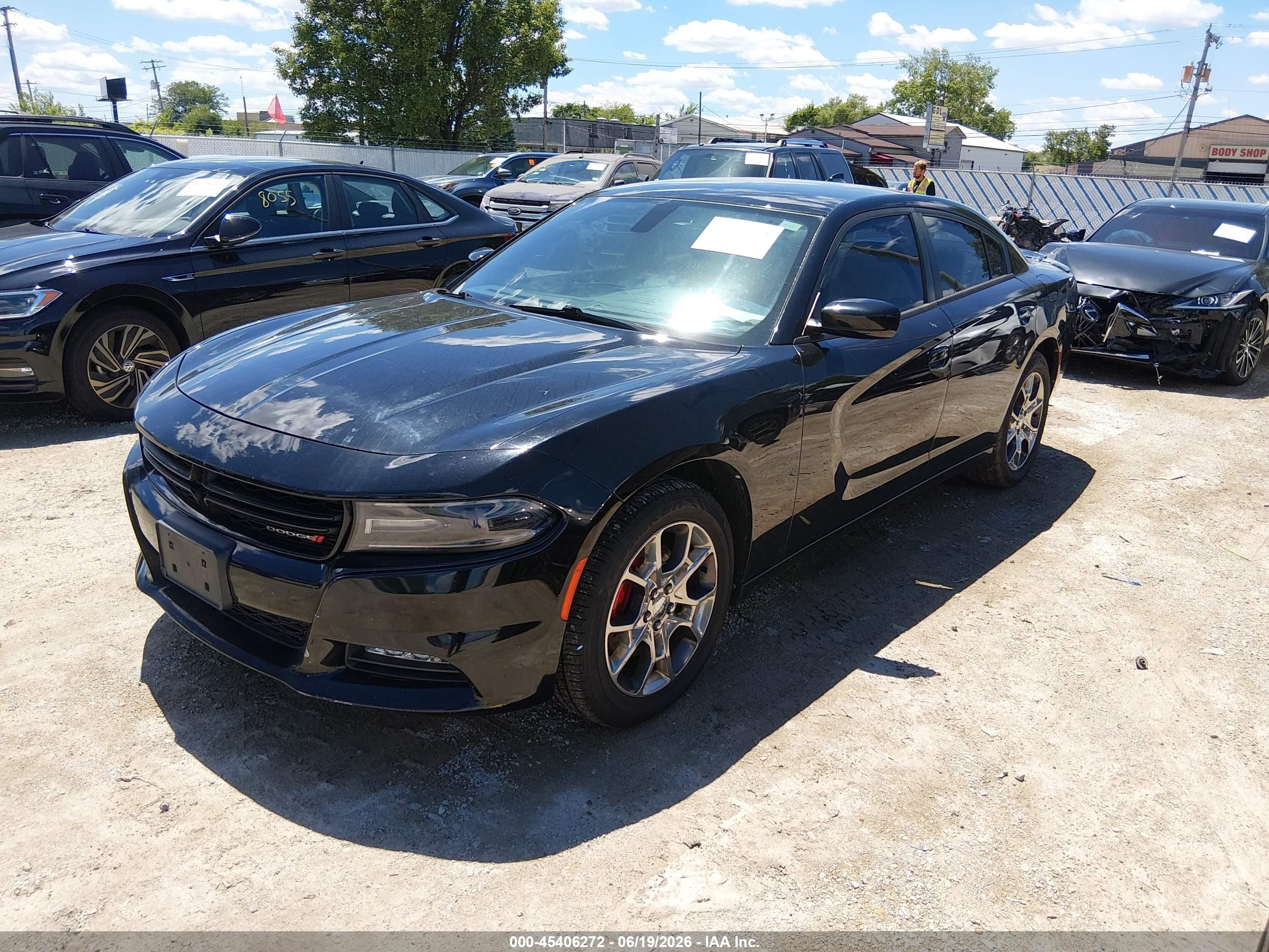 2015 Dodge Charger Sxt Black vin: 2C3CDXJG1FH875666