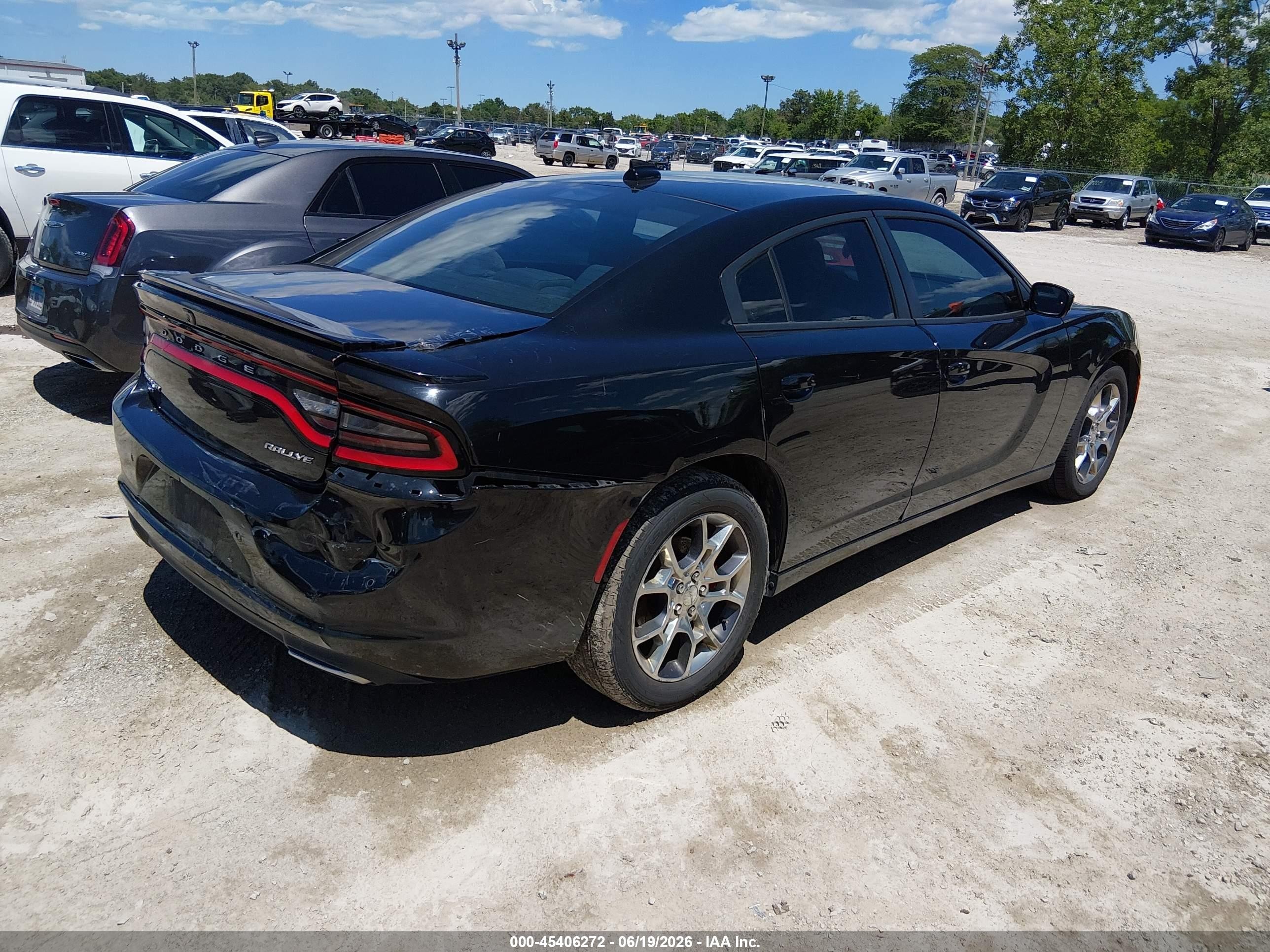 2015 Dodge Charger Sxt Black vin: 2C3CDXJG1FH875666