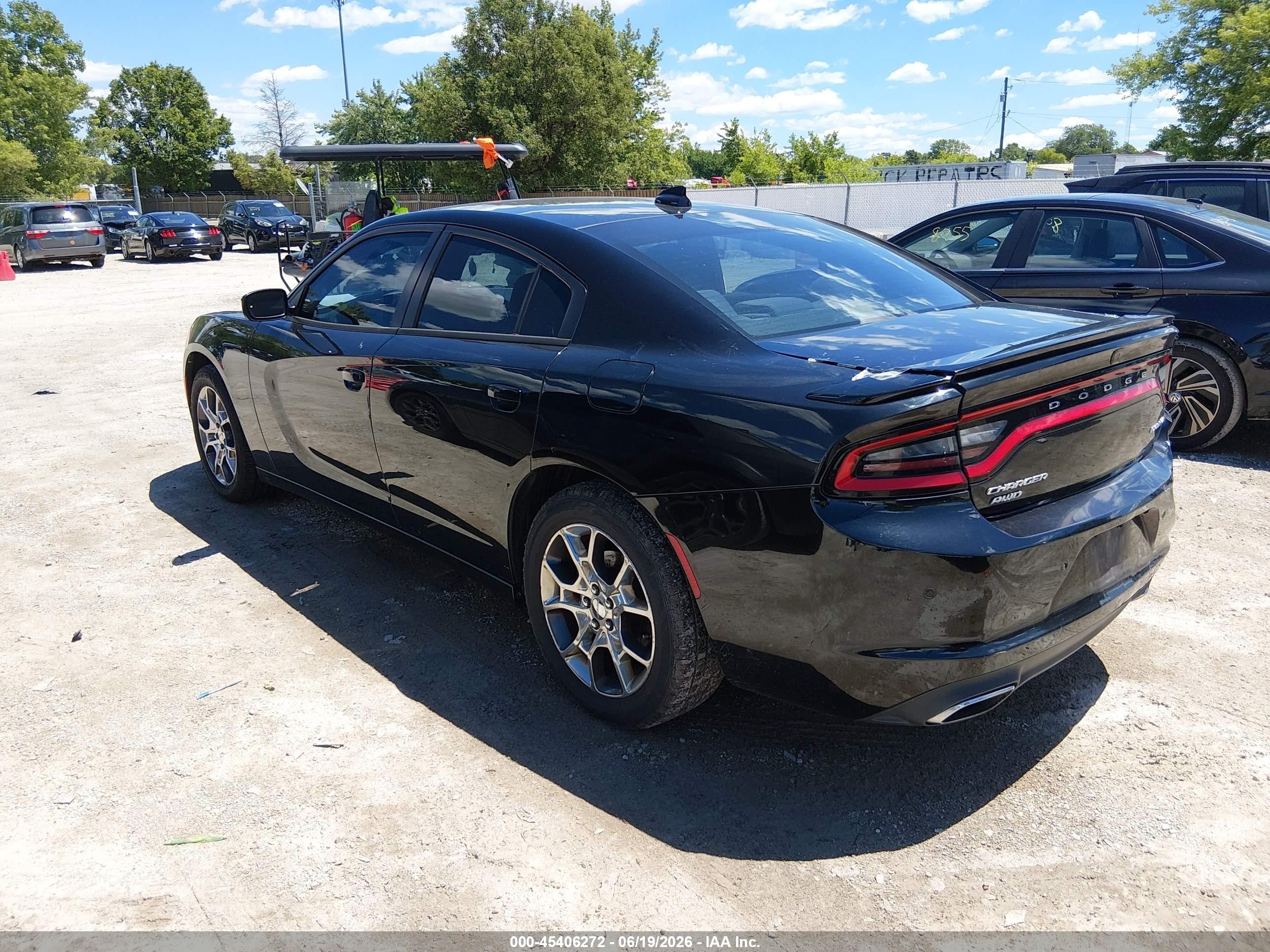 2015 Dodge Charger Sxt Black vin: 2C3CDXJG1FH875666
