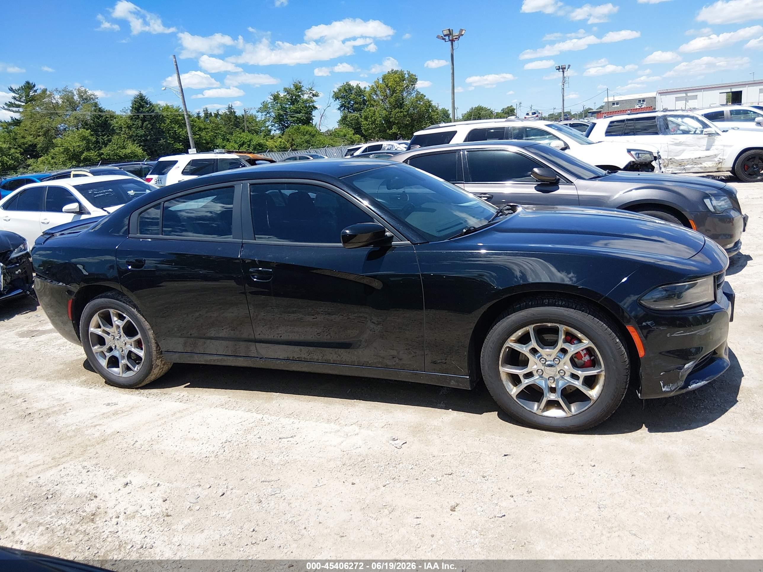 2015 Dodge Charger Sxt Black vin: 2C3CDXJG1FH875666