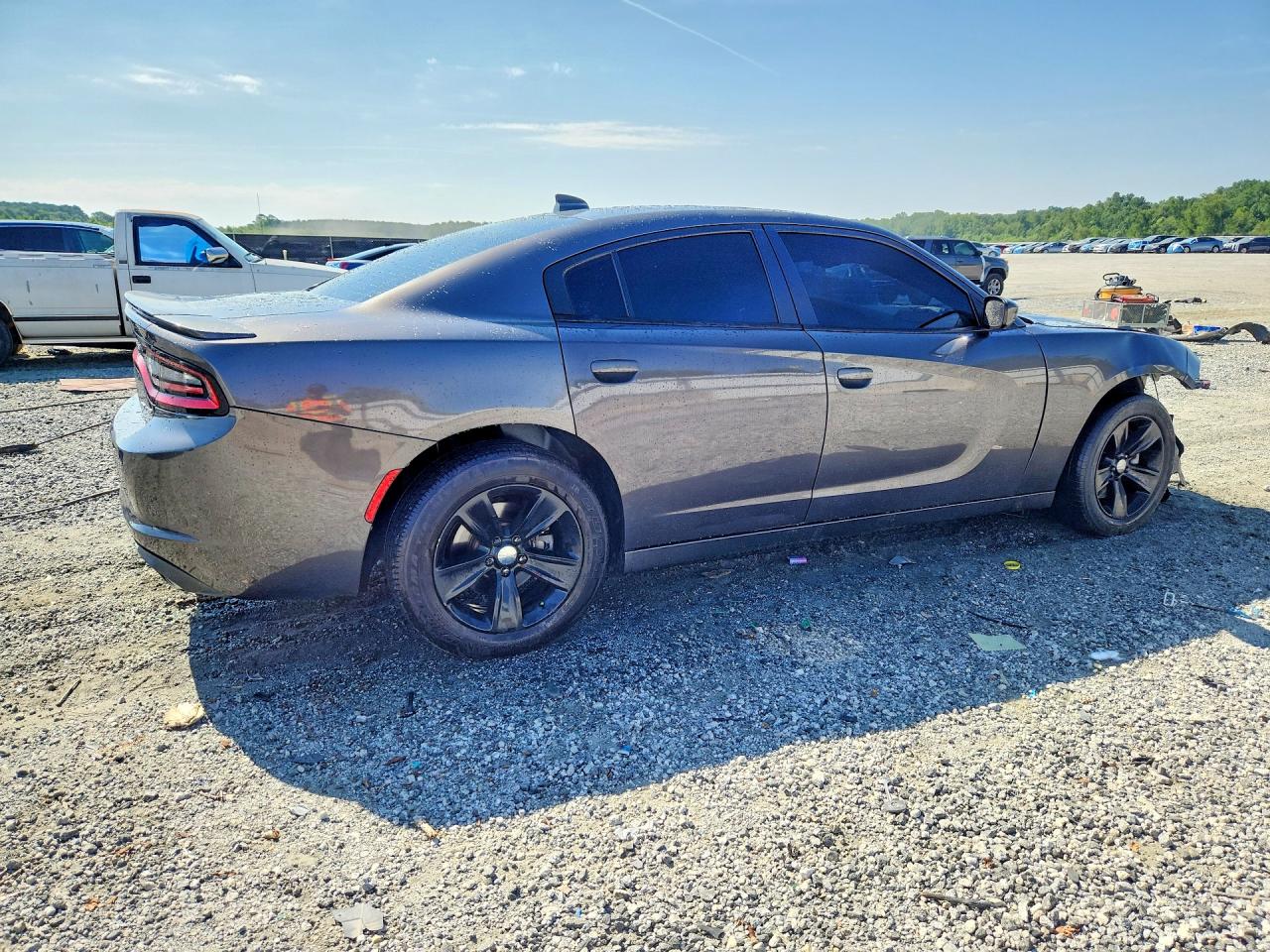 2015 Dodge Charger Sxt Gray vin: 2C3CDXJG1FH884352
