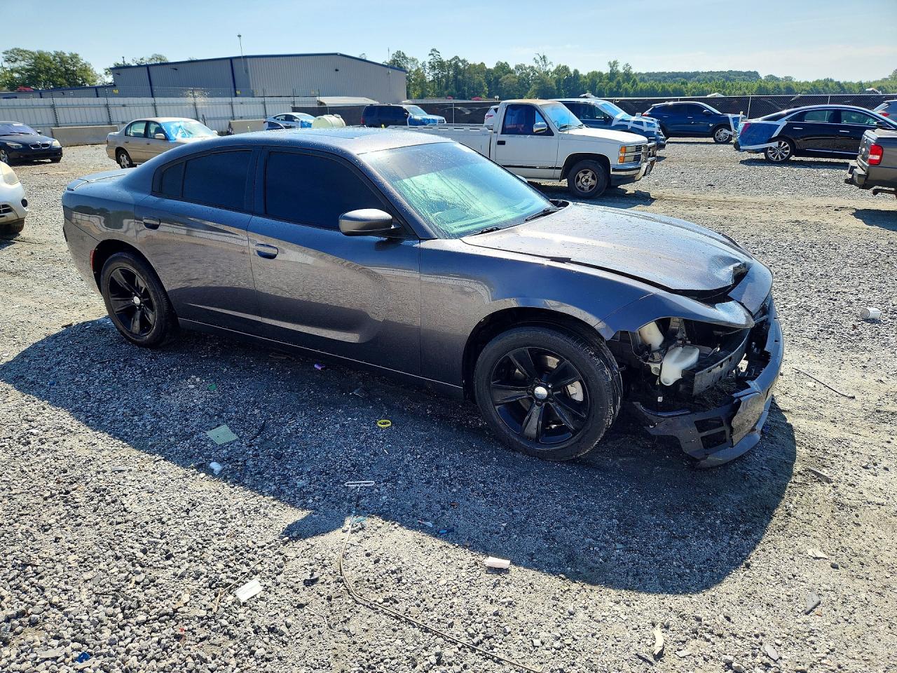2015 Dodge Charger Sxt Gray vin: 2C3CDXJG1FH884352