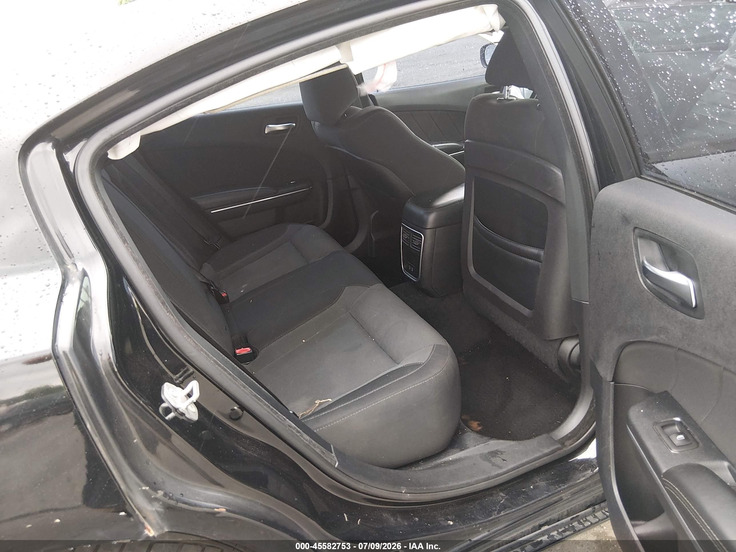2015 Dodge Charger Sxt Black vin: 2C3CDXJG1FH919813
