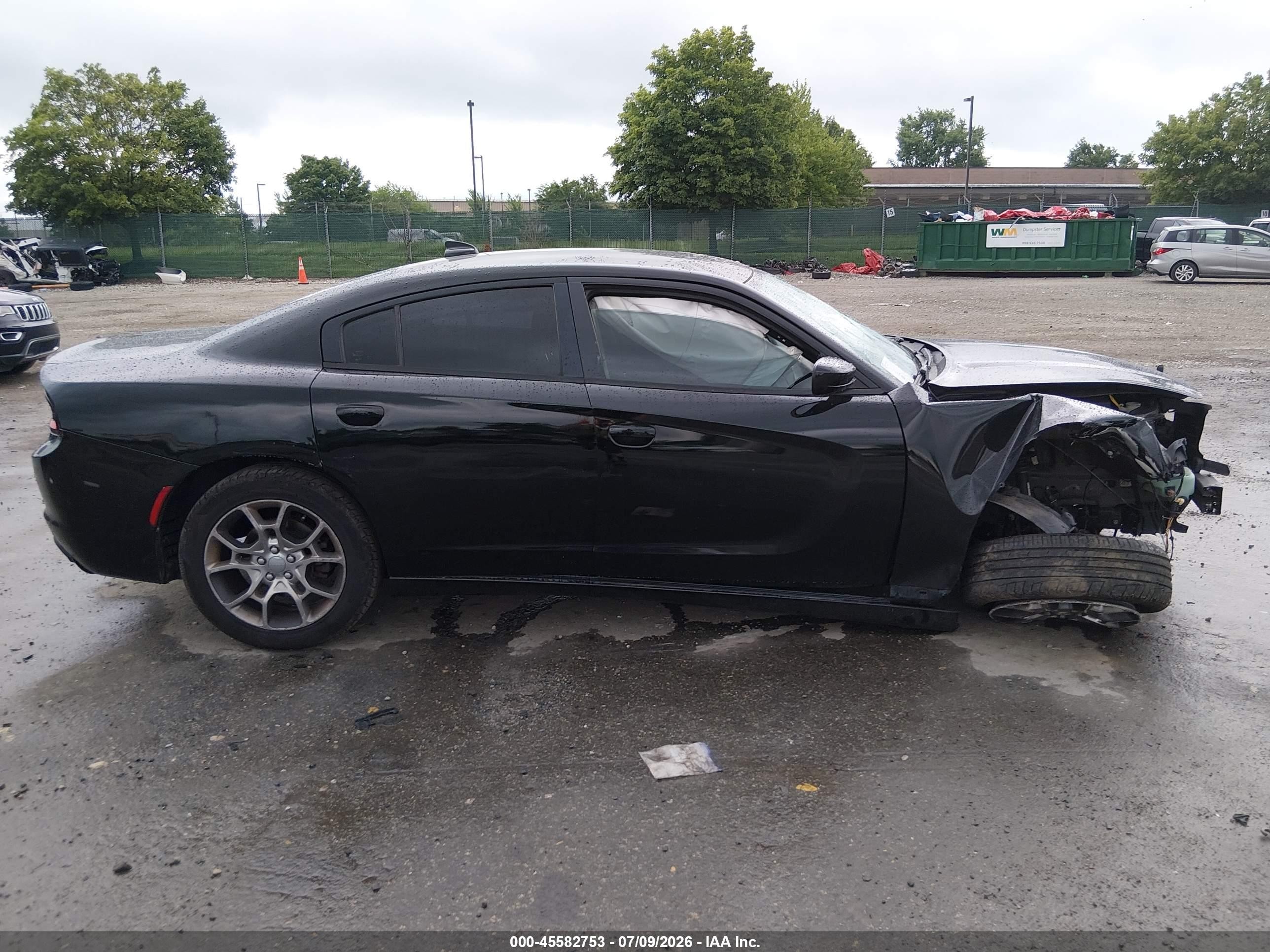 2015 Dodge Charger Sxt Black vin: 2C3CDXJG1FH919813
