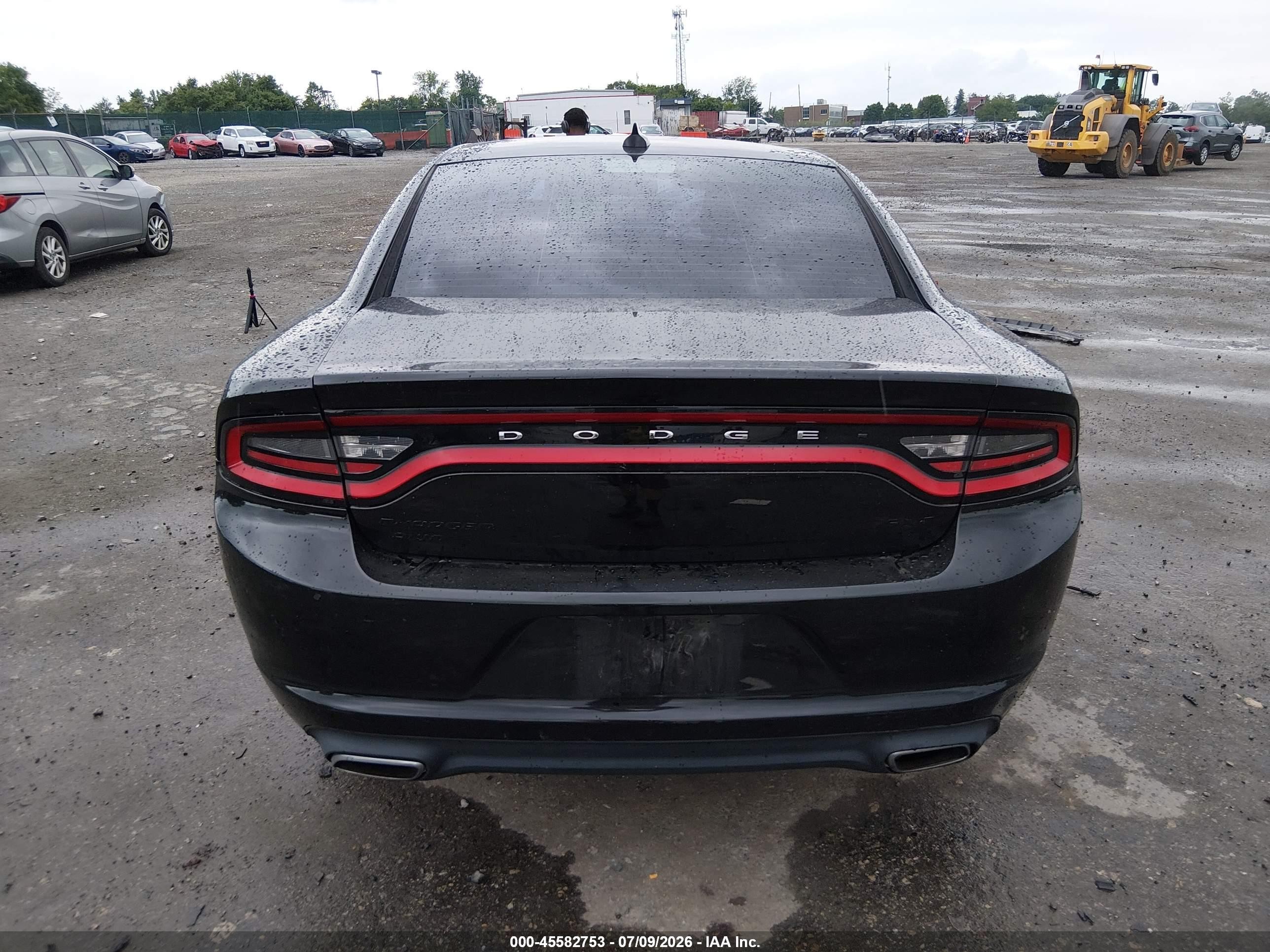 2015 Dodge Charger Sxt Black vin: 2C3CDXJG1FH919813