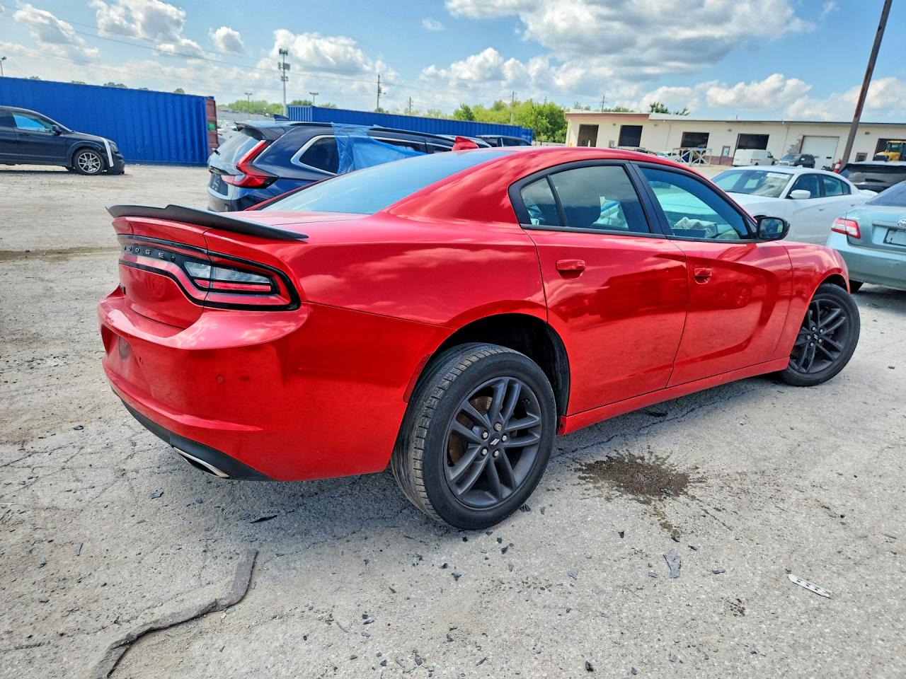 2019 Dodge Charger Sxt Red vin: 2C3CDXJG1KH743405