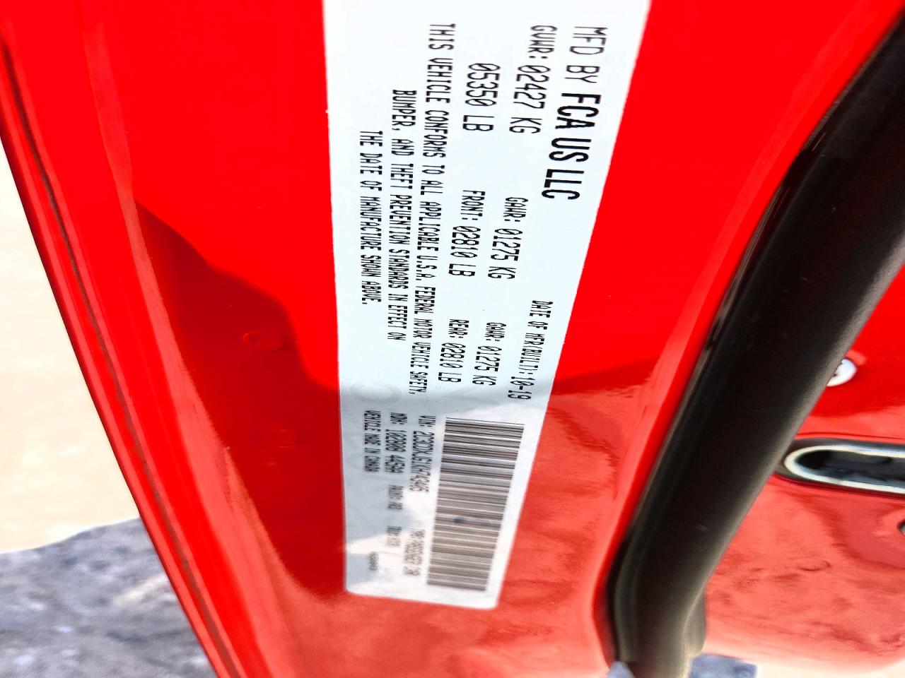 2019 Dodge Charger Sxt Red vin: 2C3CDXJG1KH743405