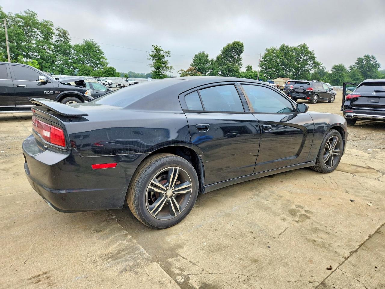 2014 Dodge Charger Sxt Black vin: 2C3CDXJG2EH224173