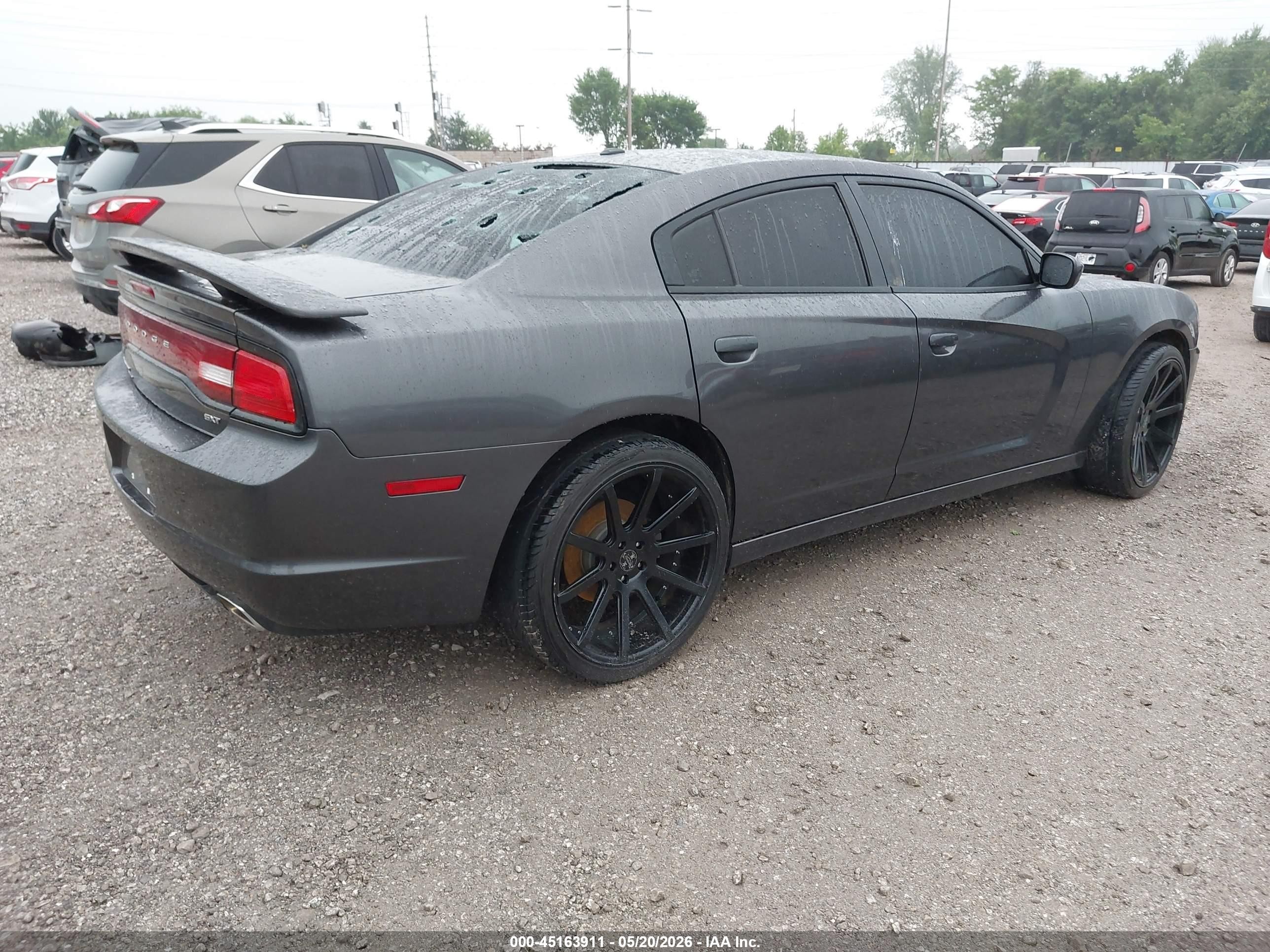 2014 Dodge Charger Sxt Gray vin: 2C3CDXJG2EH296412