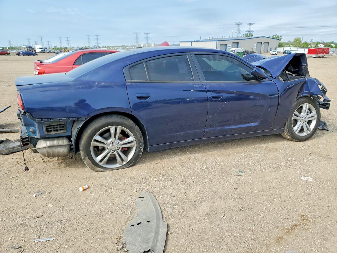 2014 Dodge Charger Sxt Blue vin: 2C3CDXJG2EH315850