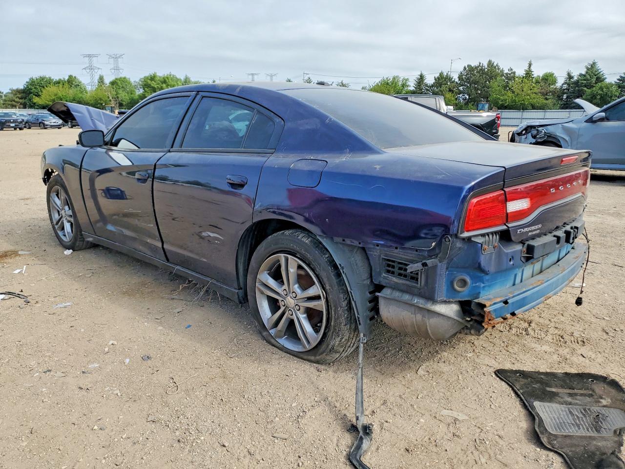 2014 Dodge Charger Sxt Blue vin: 2C3CDXJG2EH315850