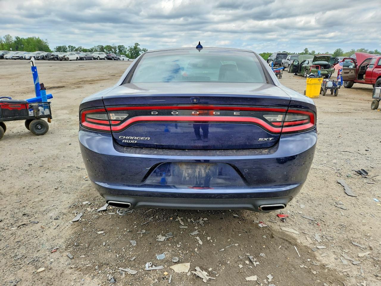 2015 Dodge Charger Sxt Blue vin: 2C3CDXJG2FH875532
