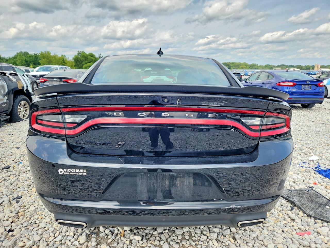 2019 Dodge Charger Sxt Black vin: 2C3CDXJG2KH710736
