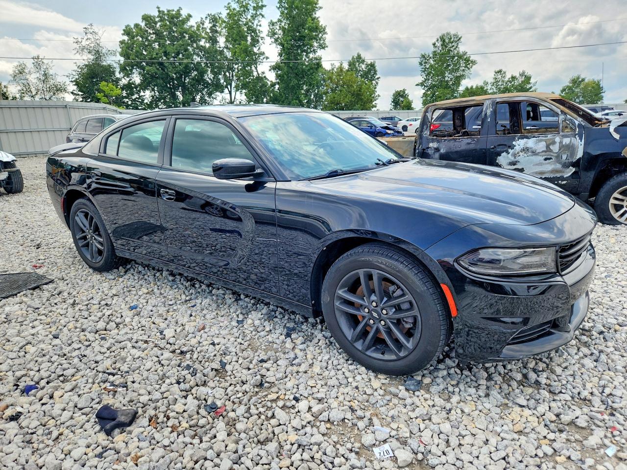 2019 Dodge Charger Sxt Black vin: 2C3CDXJG2KH710736
