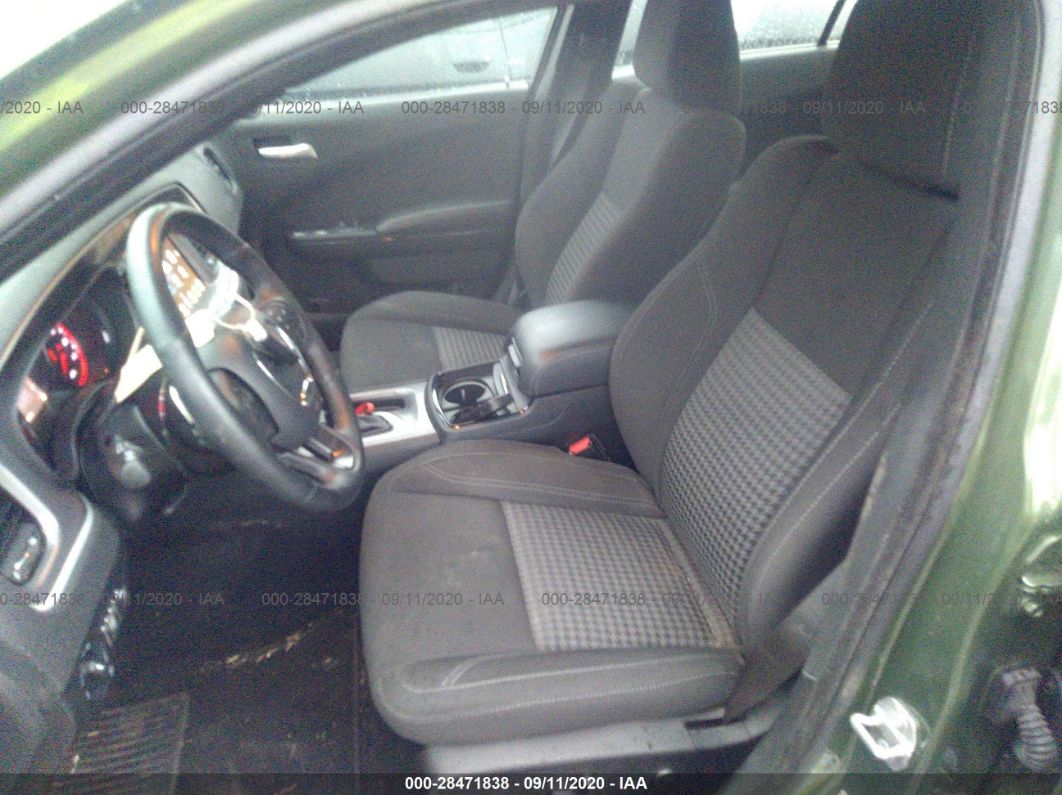 2019 Dodge Charger Sxt Green vin: 2C3CDXJG2KH743283