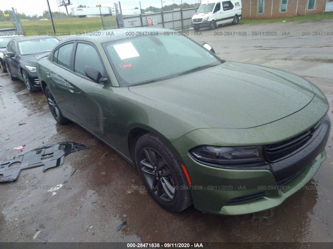 2019 Dodge Charger Sxt Green vin: 2C3CDXJG2KH743283
