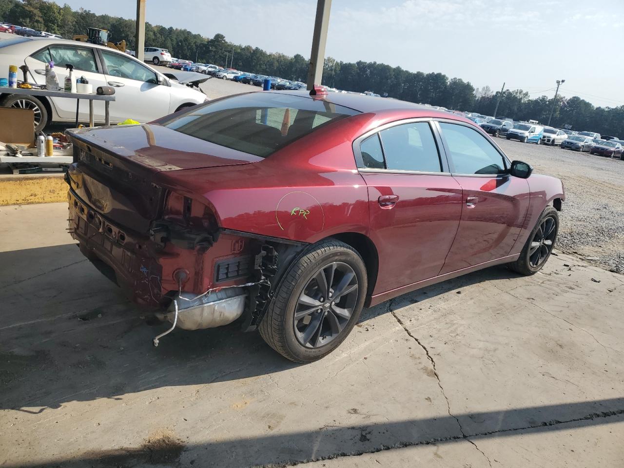 2023 Dodge Charger Sxt Burgundy vin: 2C3CDXJG2PH705897