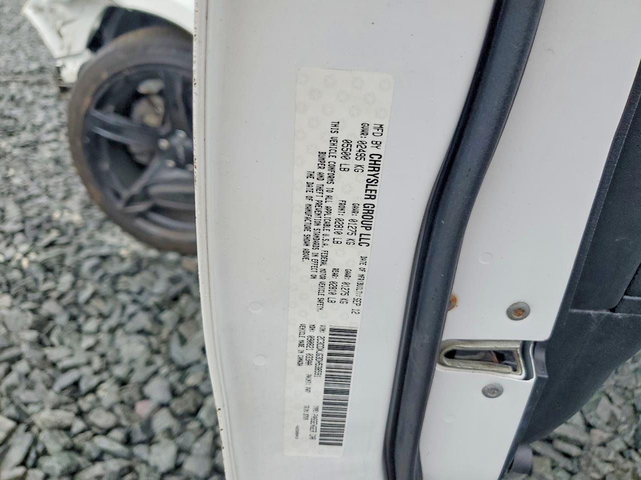 2013 Dodge Charger Sxt White vin: 2C3CDXJG3DH538591