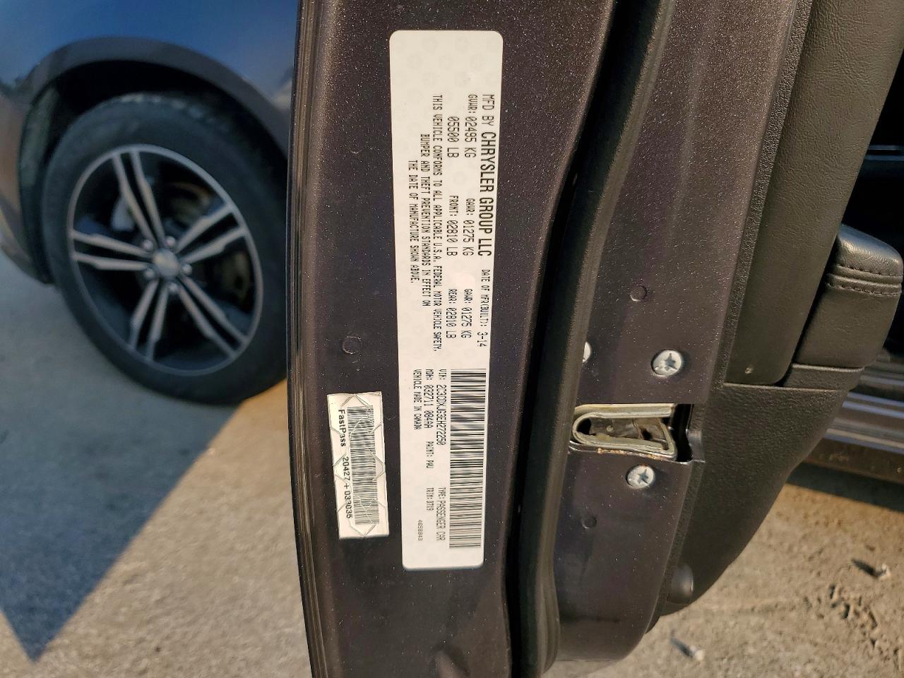 2014 Dodge Charger Sxt Угольный vin: 2C3CDXJG3EH272250