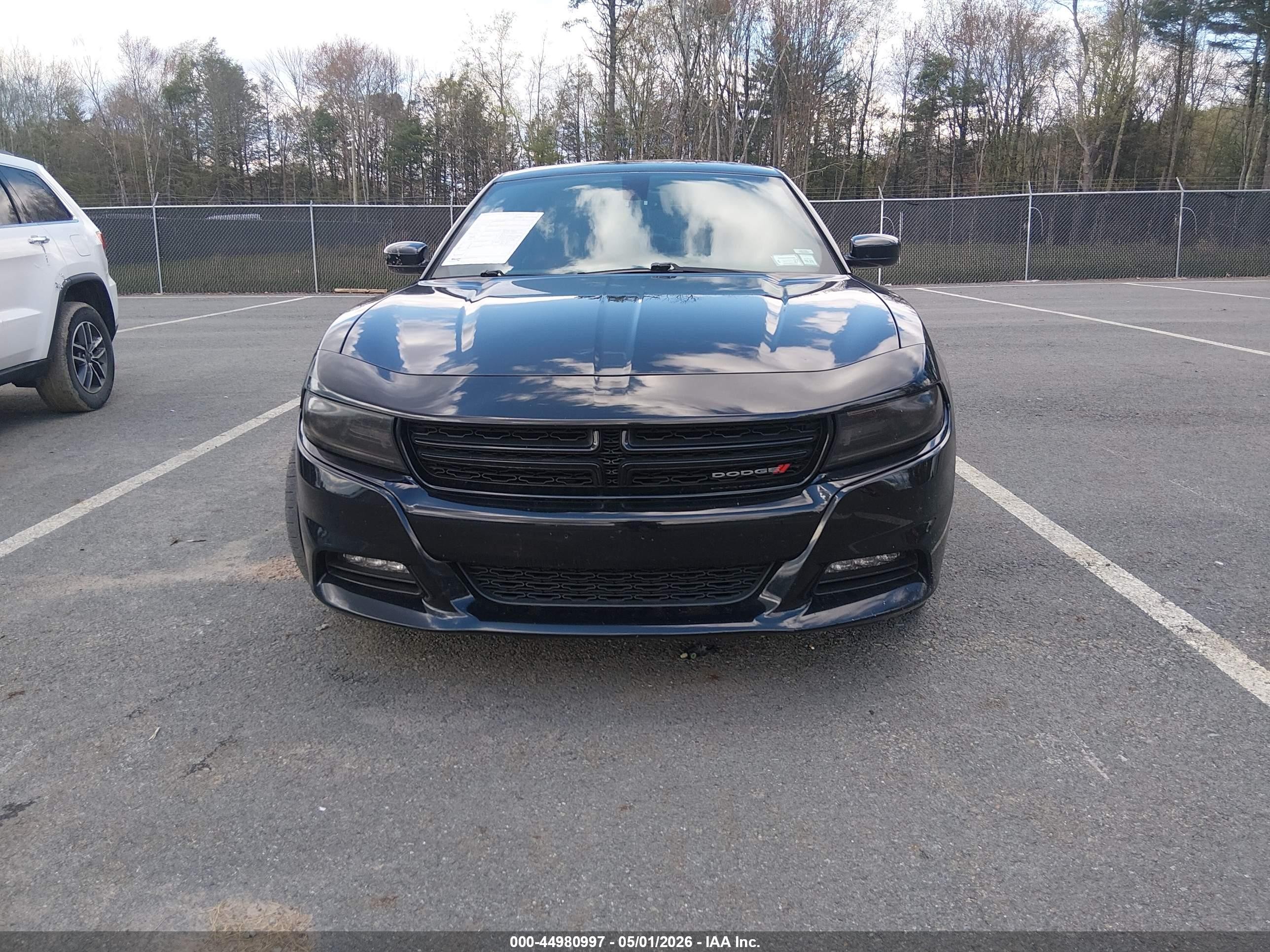 2015 Dodge Charger Sxt Black vin: 2C3CDXJG3FH828025