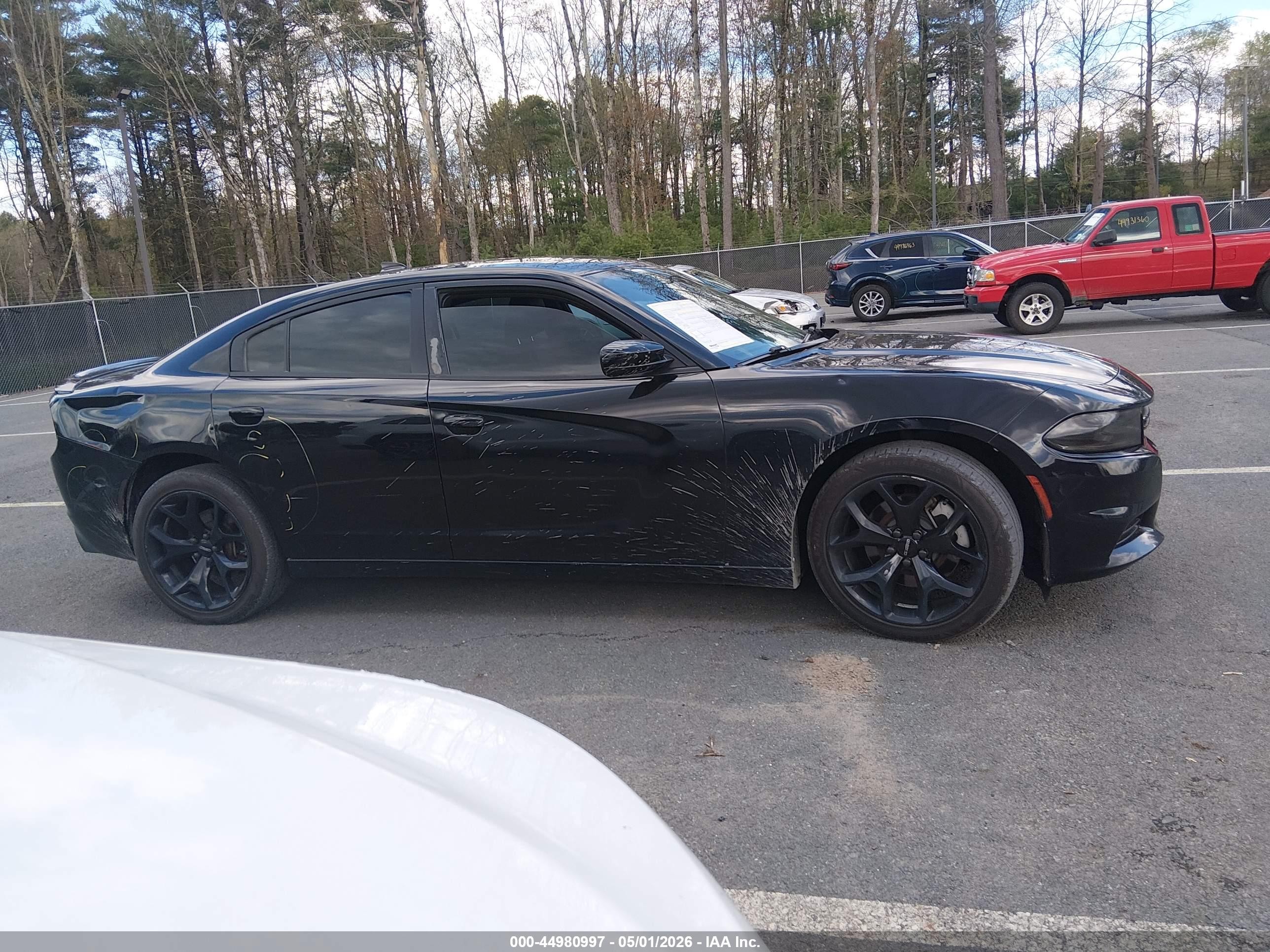 2015 Dodge Charger Sxt Black vin: 2C3CDXJG3FH828025