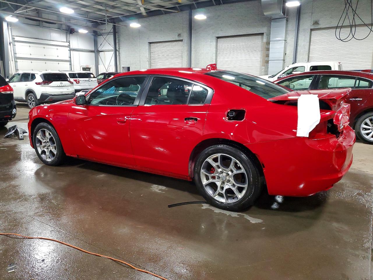 2016 Dodge Charger Sxt Red vin: 2C3CDXJG3GH286619
