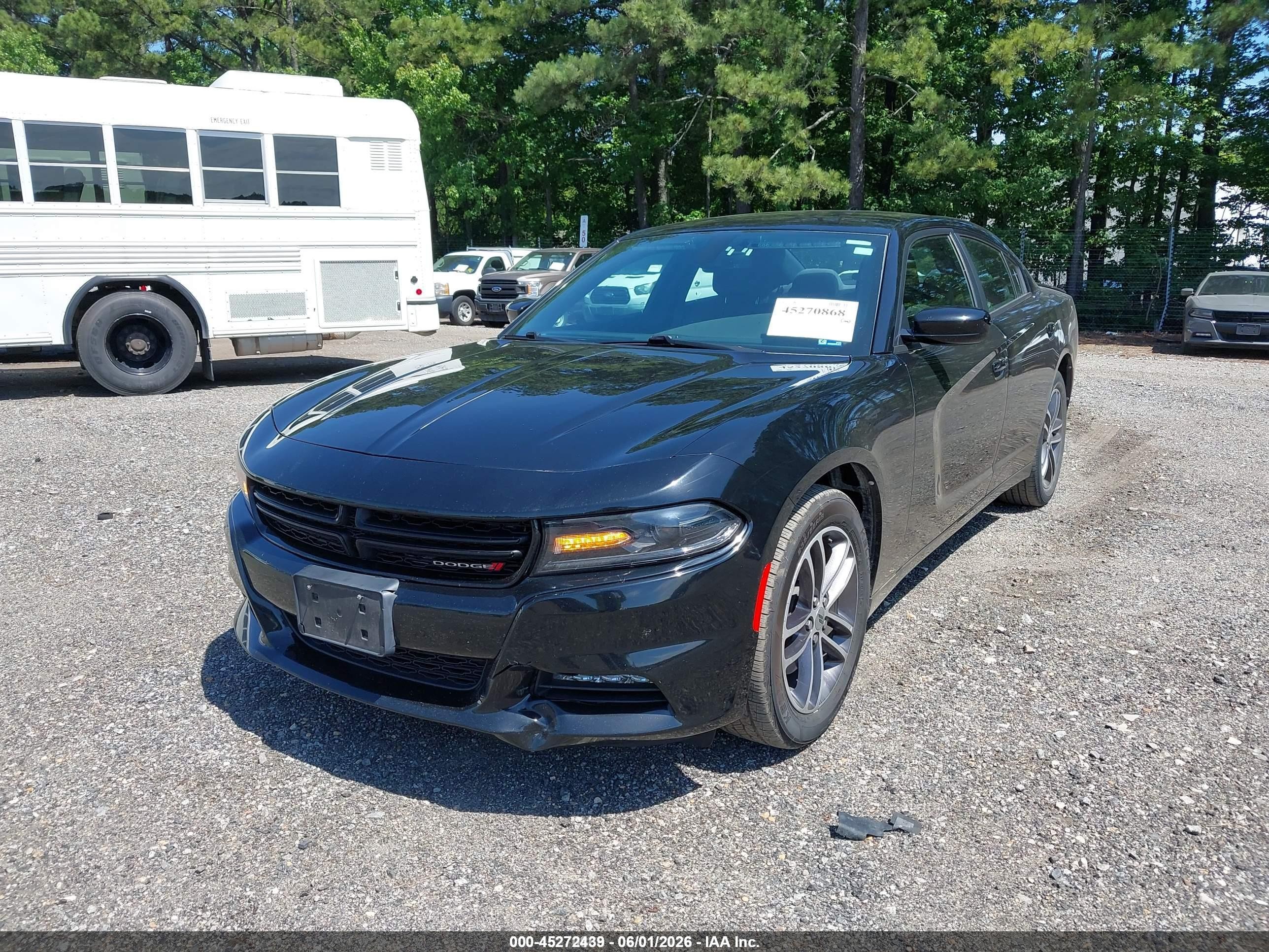 2019 Dodge Charger Sxt Awd Black vin: 2C3CDXJG3KH668416