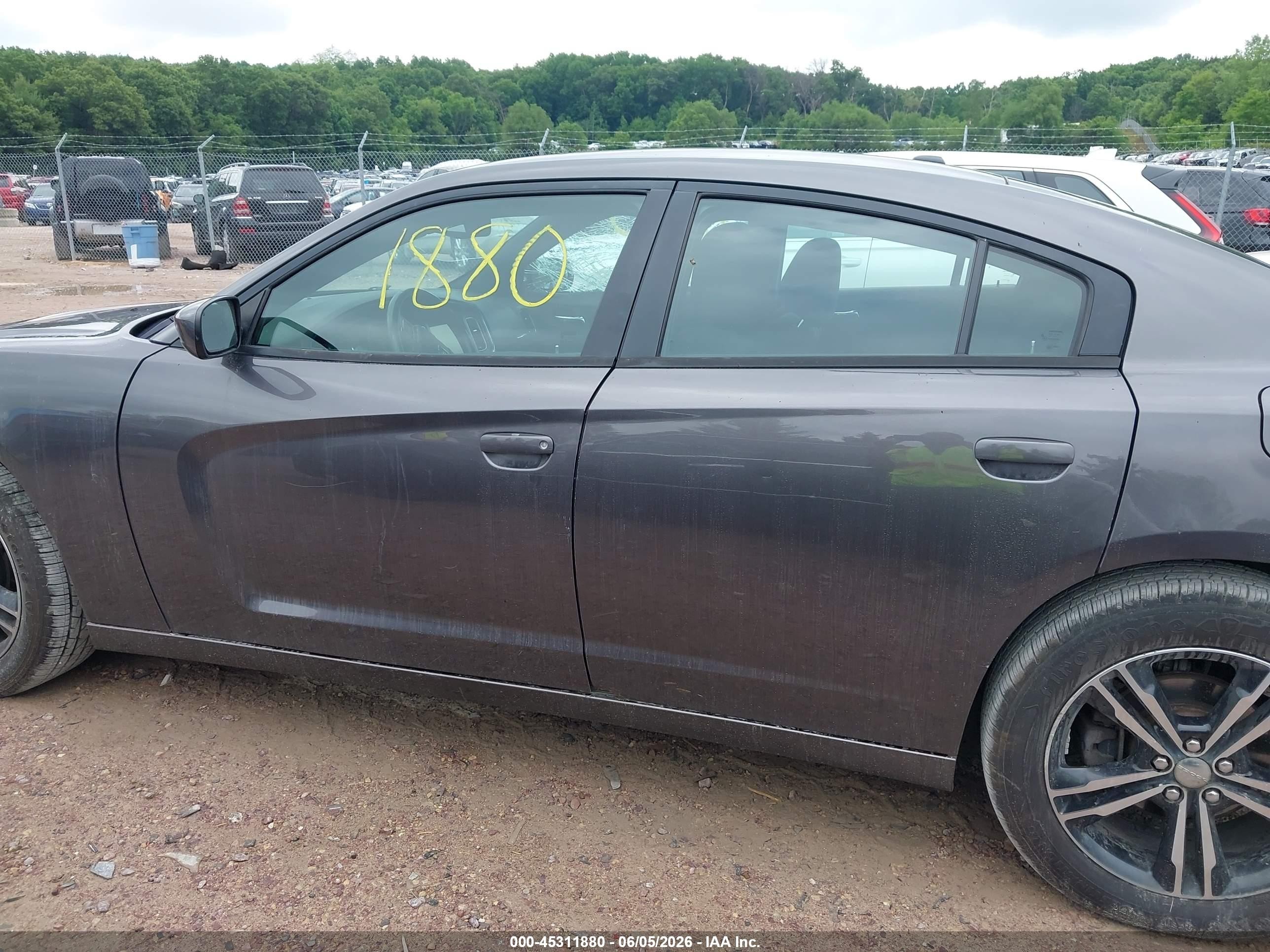 2014 Dodge Charger Sxt Gray vin: 2C3CDXJG4EH159634